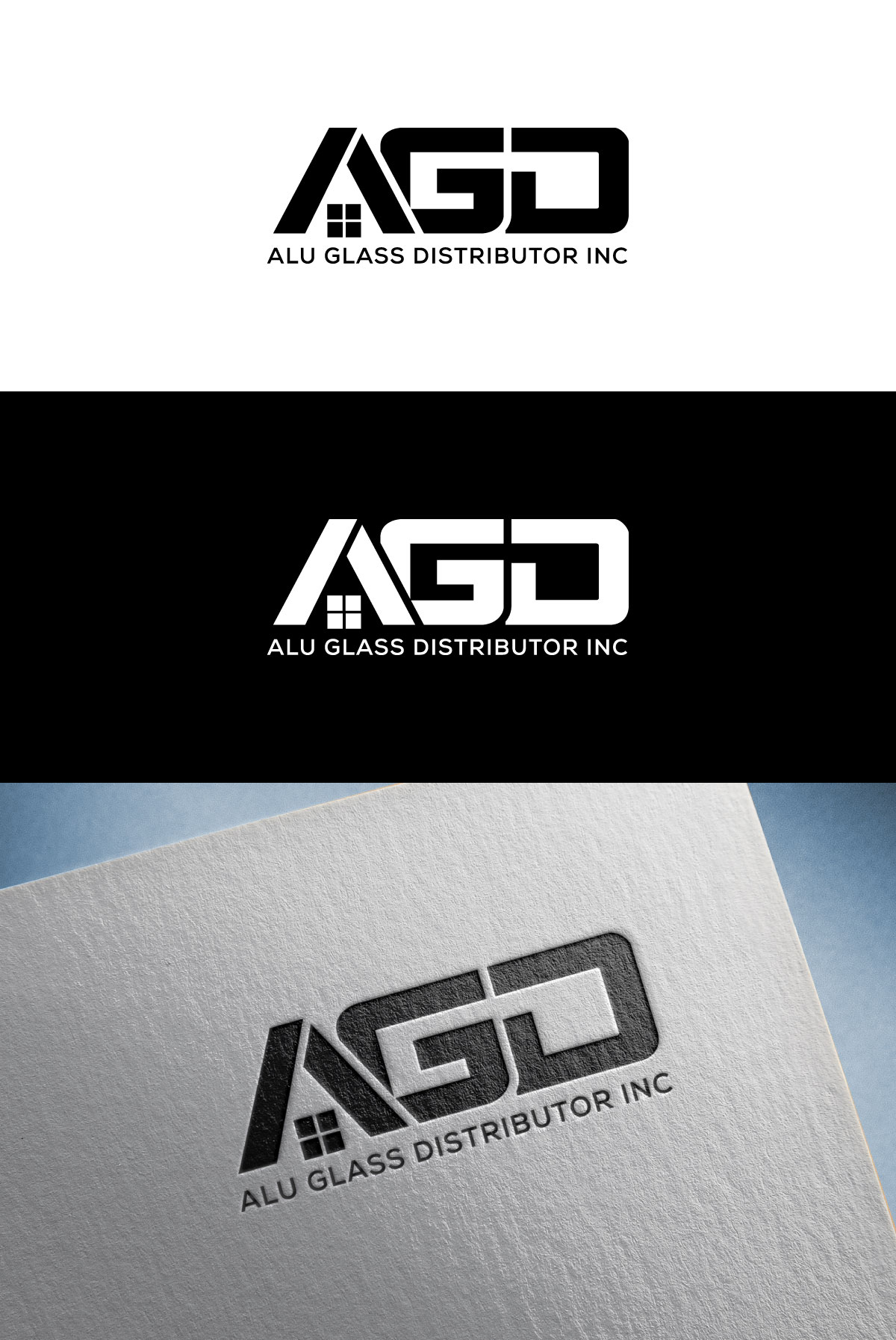 Logo-Design von flora.c design für Alu Glass Distributor Inc. | Design #35948080