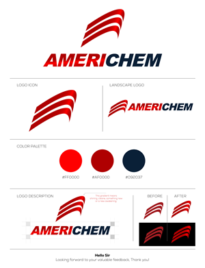 Diseño de Logo por Md. Jubayer para Americhem International | Diseño: #35994263