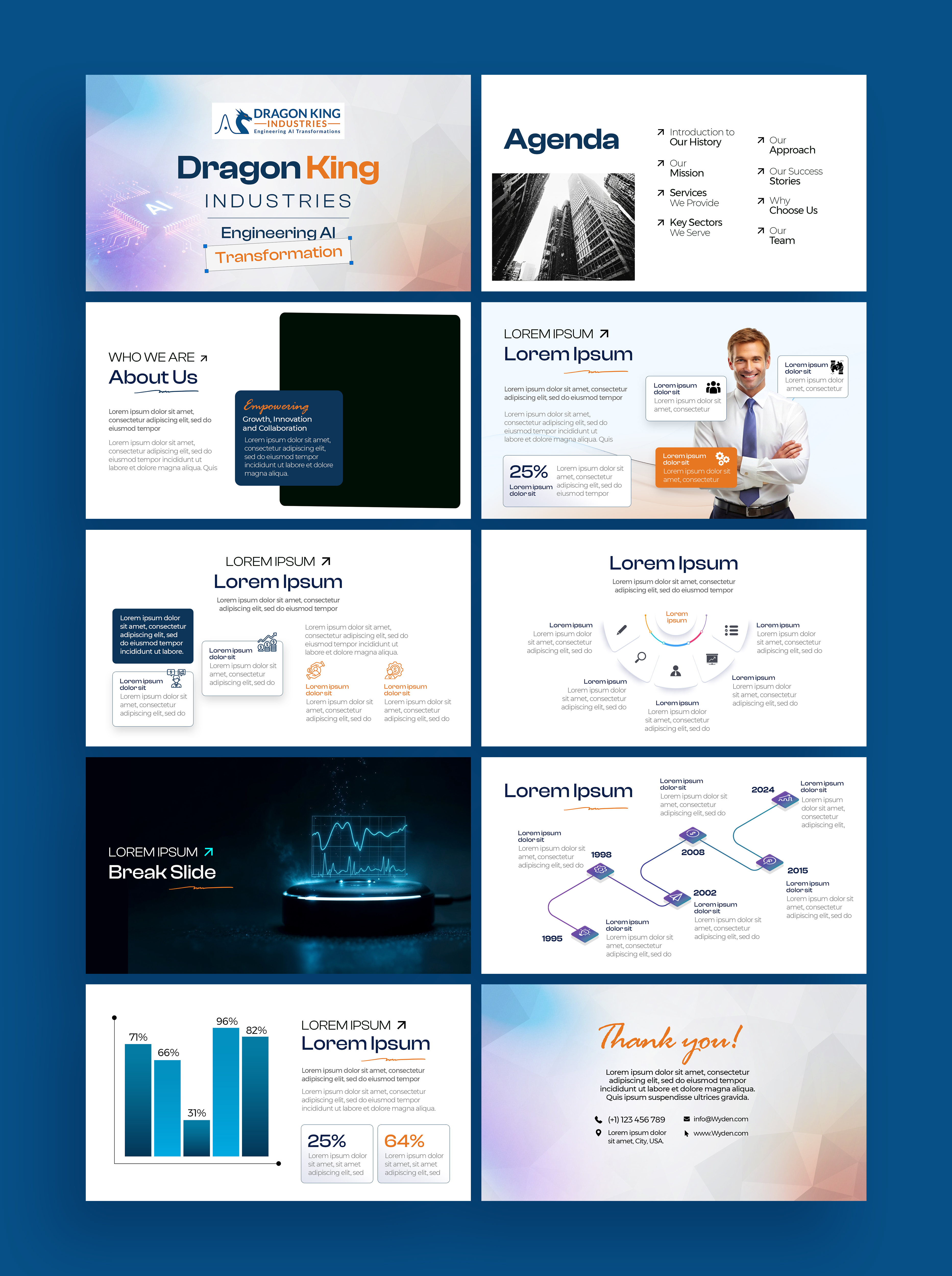 PowerPoint Design by Graphic Guy for Dragon King Industries | Design #35974167