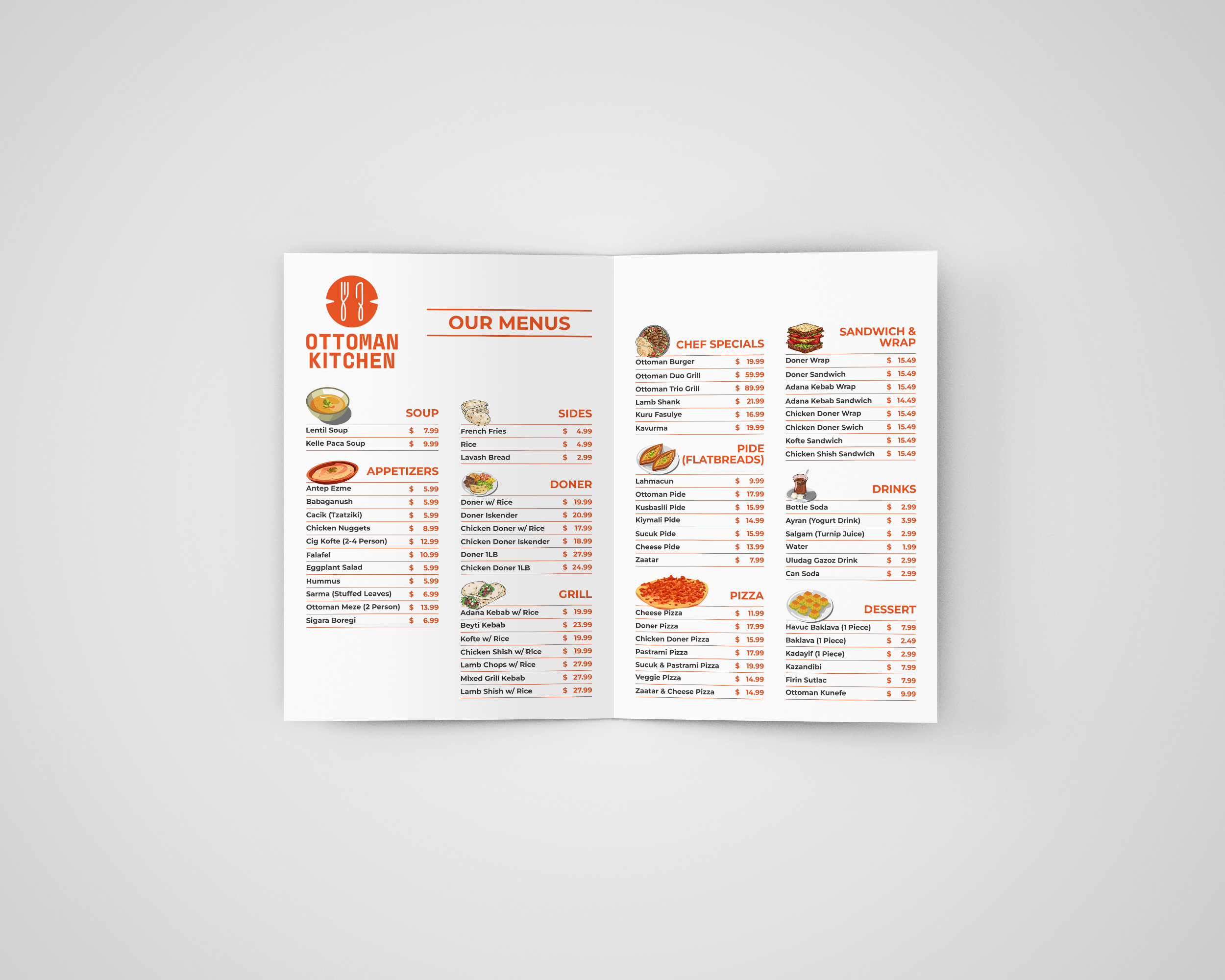 Diseño de Menú por barinix para este proyecto | Diseño #35947644