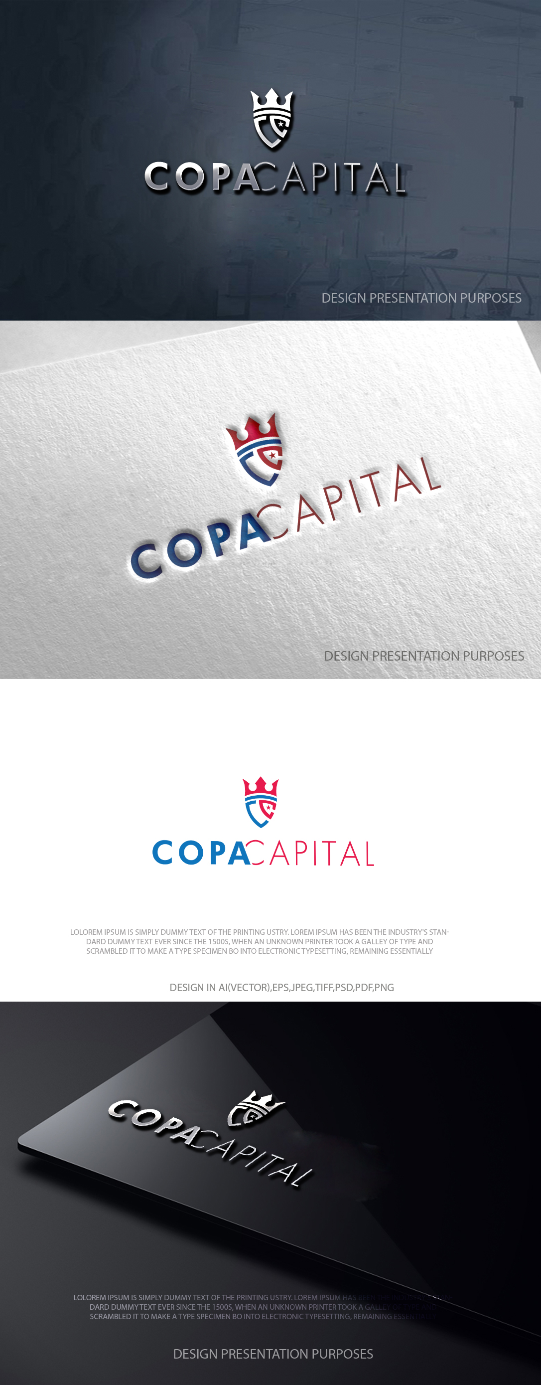 Logo Design by zebronicgraphic for COPA CAPITAL PARTNERS LLC | Design #35949597