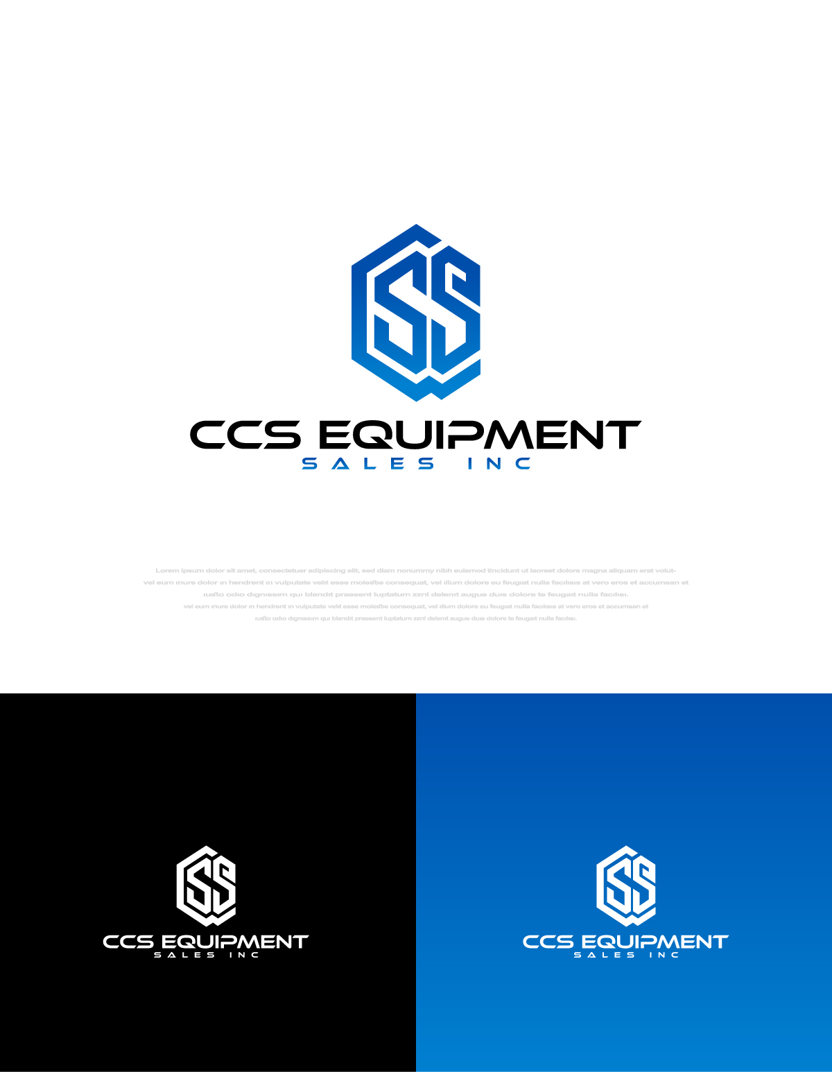 Logo Design by Designzz. for CCS Equipment Sales, Inc. | Design #35956480
