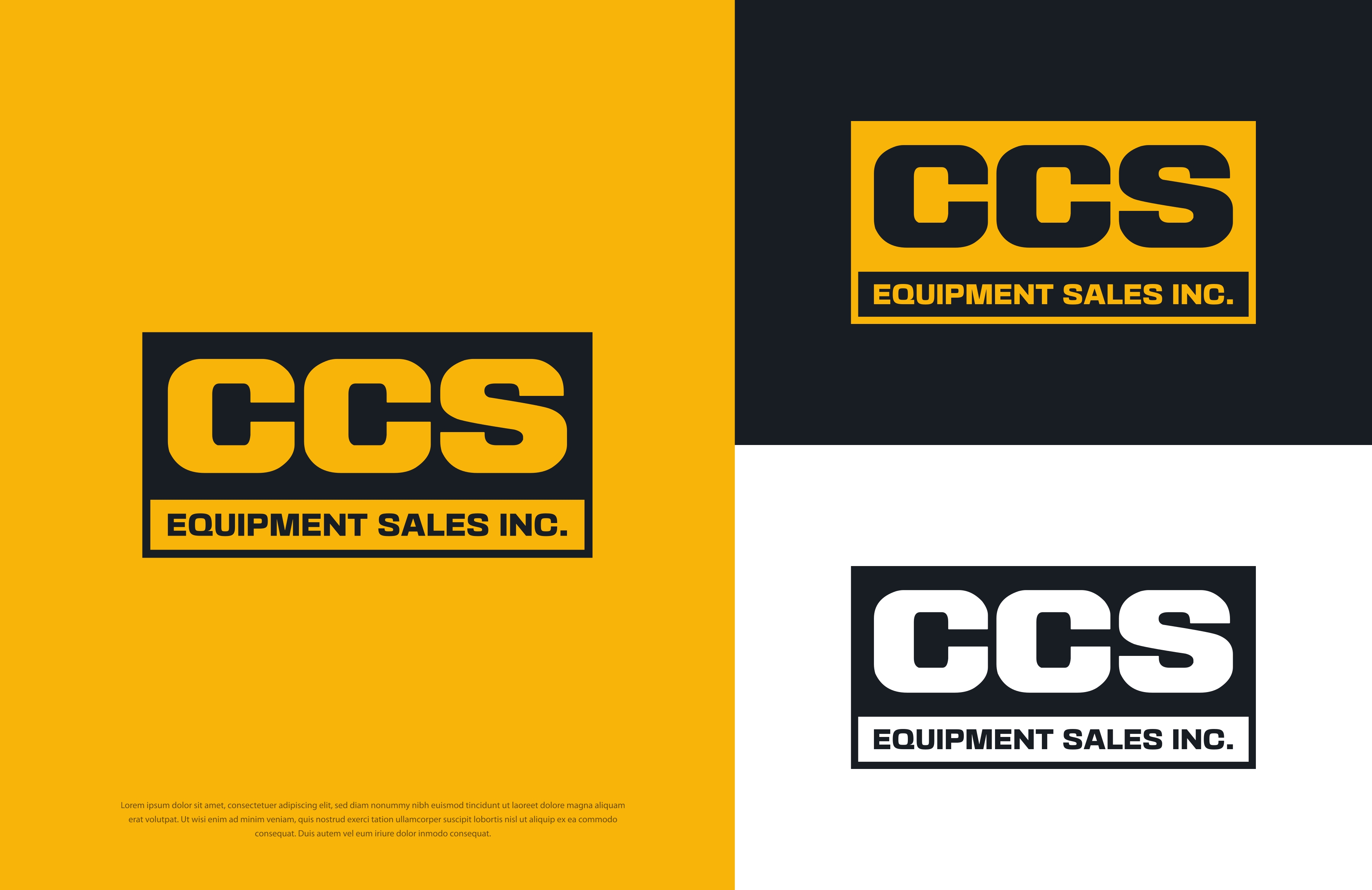 Logo Design by Dotlash for CCS Equipment Sales, Inc. | Design #35996470