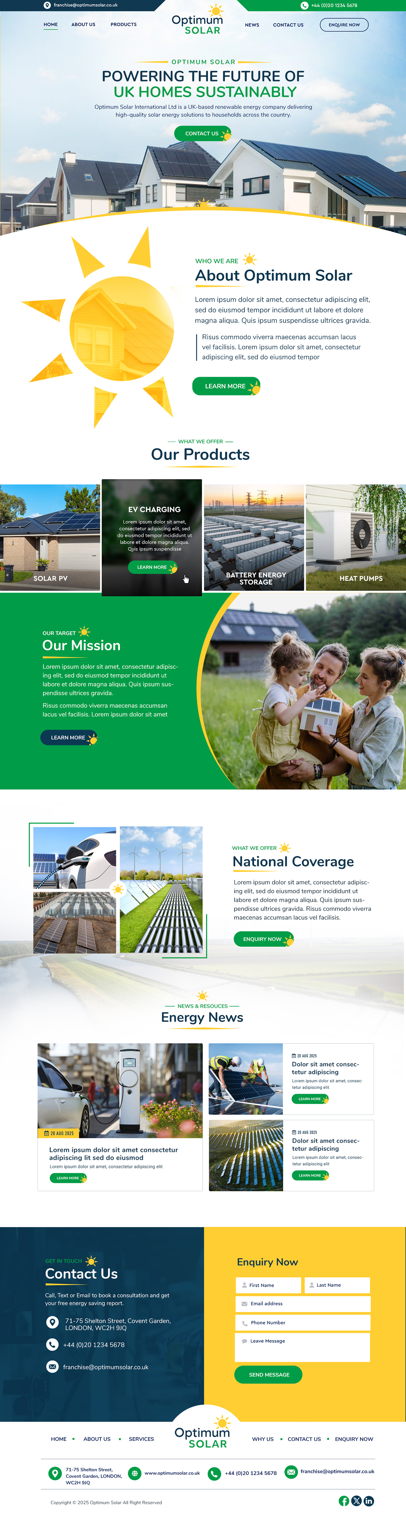 Diseño Web por Blue Sparrow para Optimum Solar International | Diseño #36041906