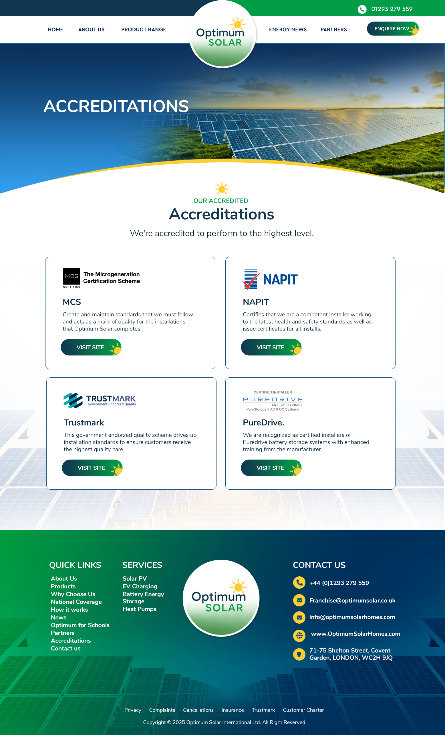 Web Design by Blue Sparrow for Optimum Solar International | Design #36168605