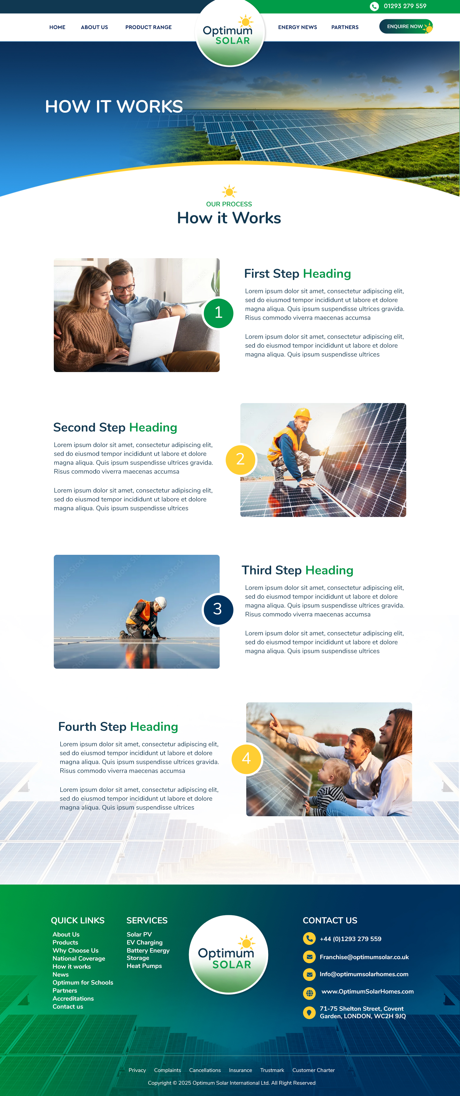 Web Design by Blue Sparrow for Optimum Solar International | Design #36187315