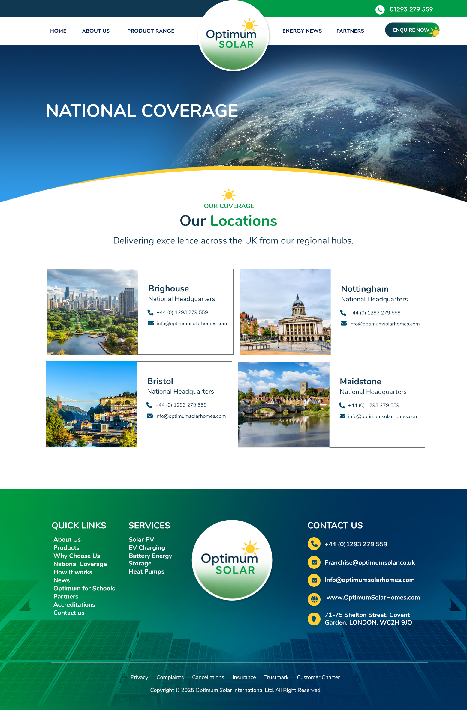 Web Design by Blue Sparrow for Optimum Solar International | Design #36187316