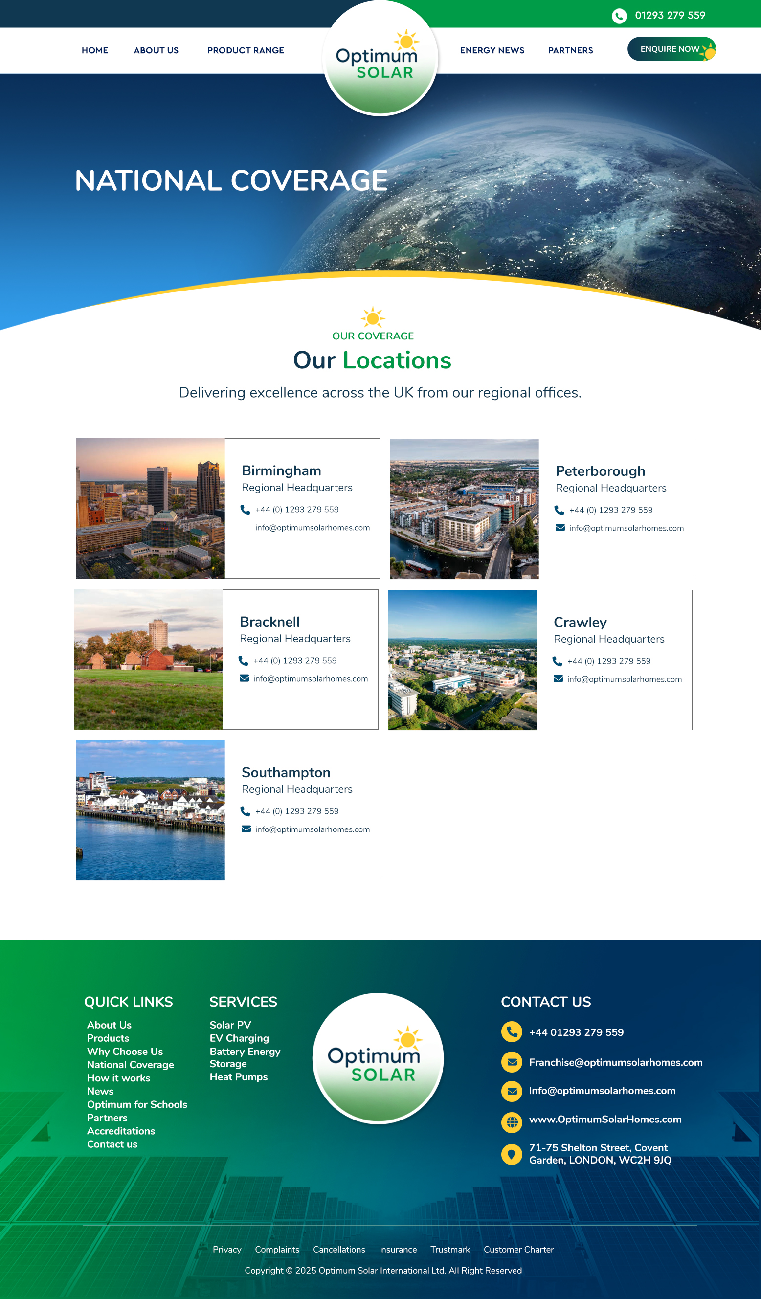 Web Design by Blue Sparrow for Optimum Solar International | Design #36216554