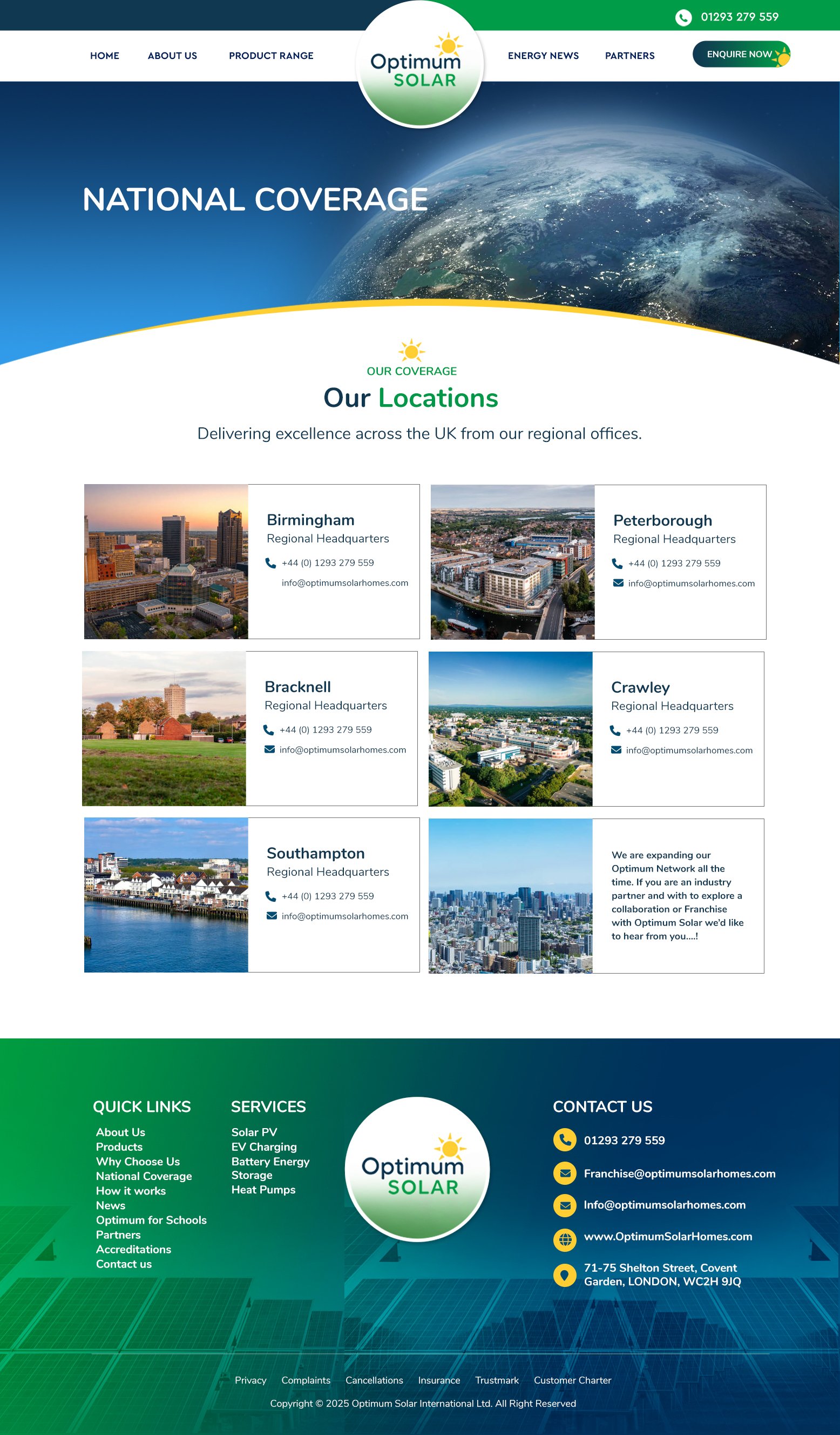 Web Design by Blue Sparrow for Optimum Solar International | Design #36222779