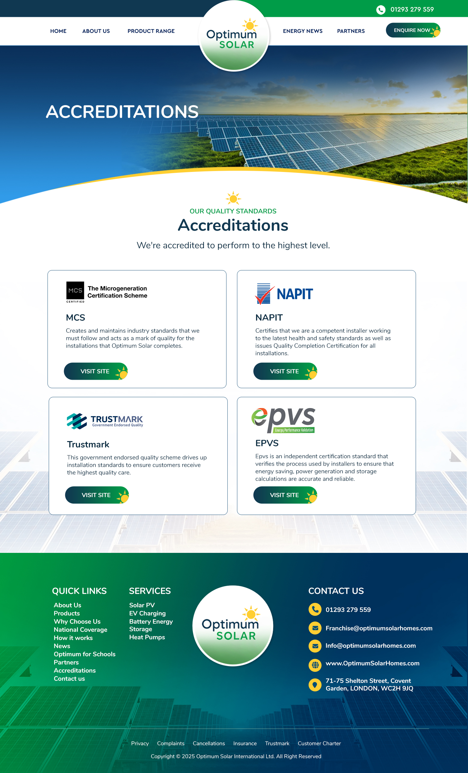 Web Design by Blue Sparrow for Optimum Solar International | Design #36253105