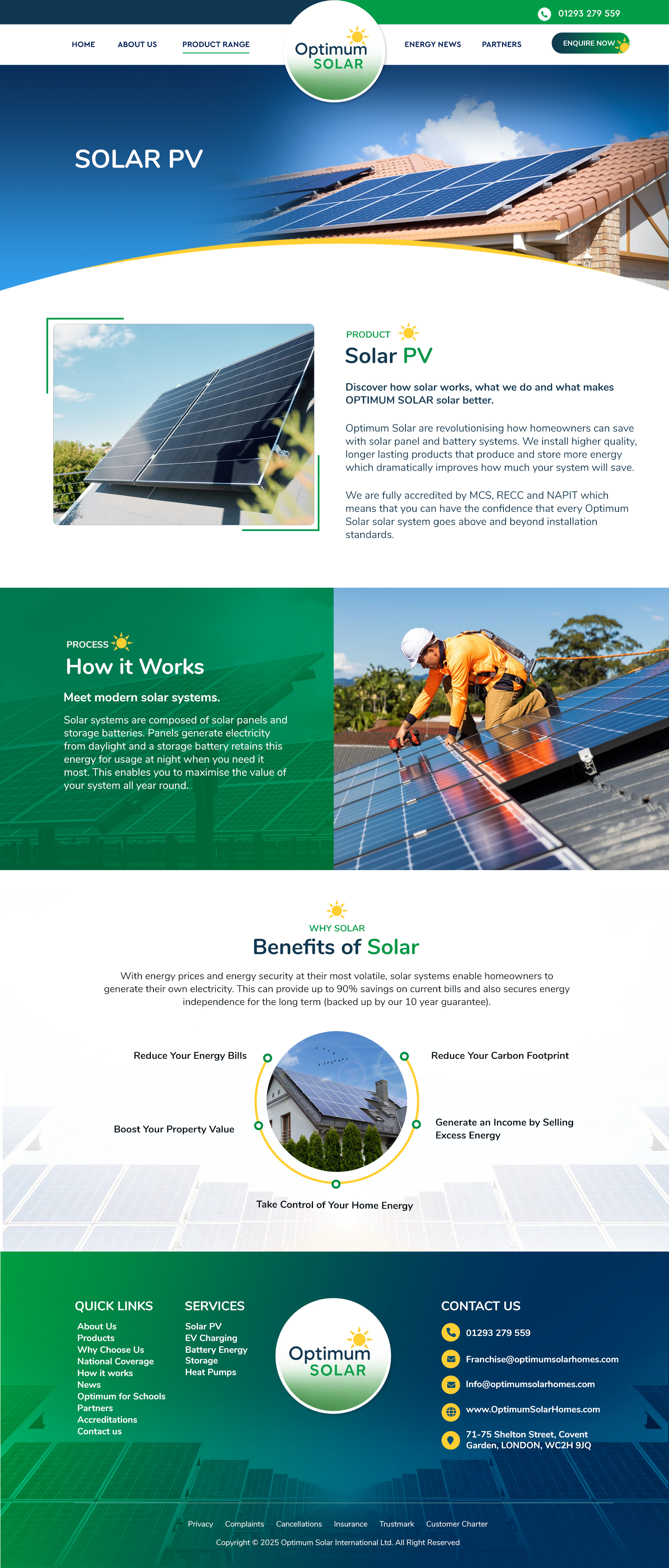 Web Design by Blue Sparrow for Optimum Solar International | Design #36253116