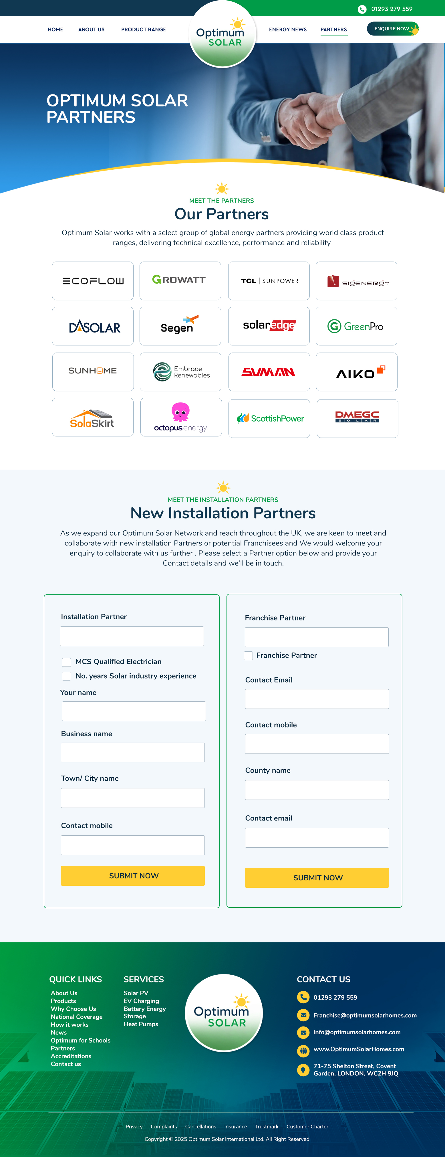 Web Design by Blue Sparrow for Optimum Solar International | Design #36287660