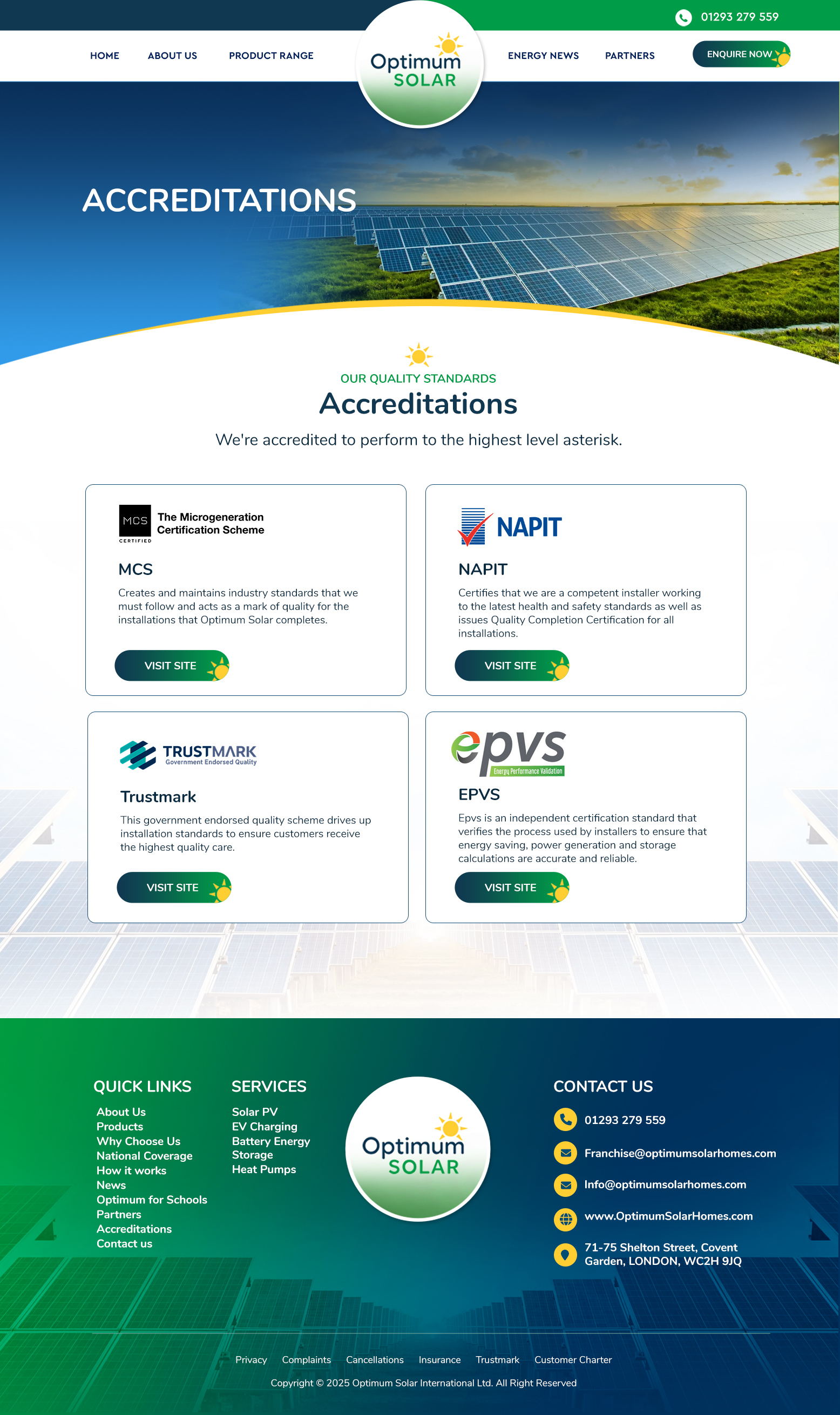 Web Design par Blue Sparrow pour Optimum Solar International | Design #36311134