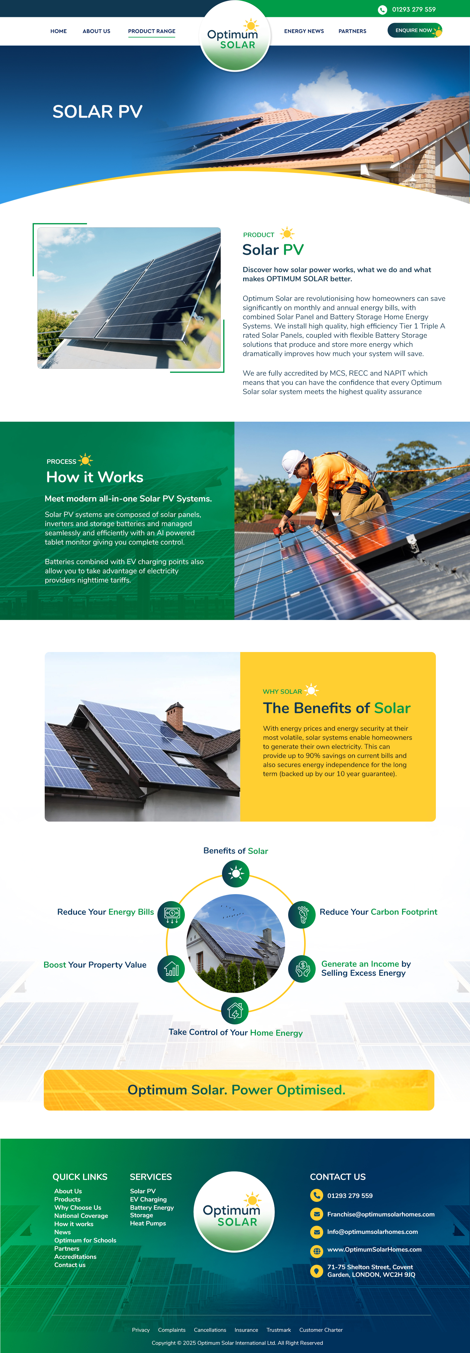 Web Design by Blue Sparrow for Optimum Solar International | Design #36311144