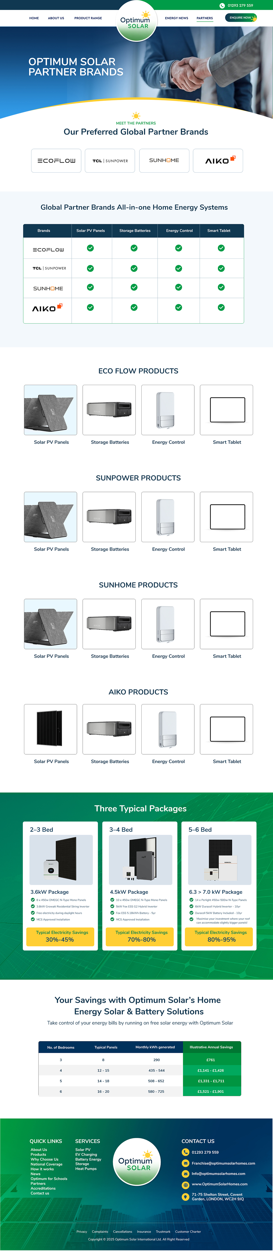 Web Design by Blue Sparrow for Optimum Solar International | Design #36348418