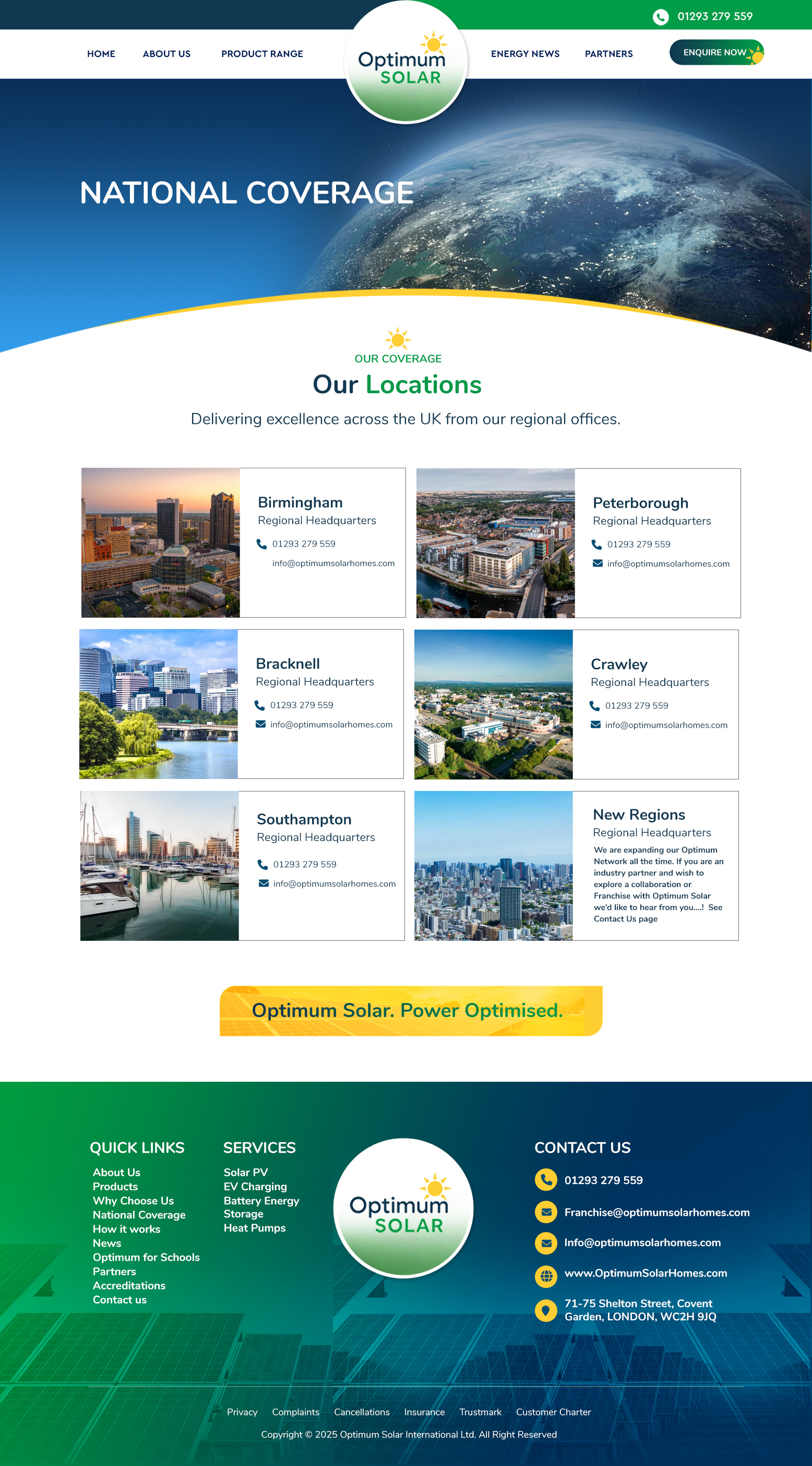 Web Design by Blue Sparrow for Optimum Solar International | Design #36357449