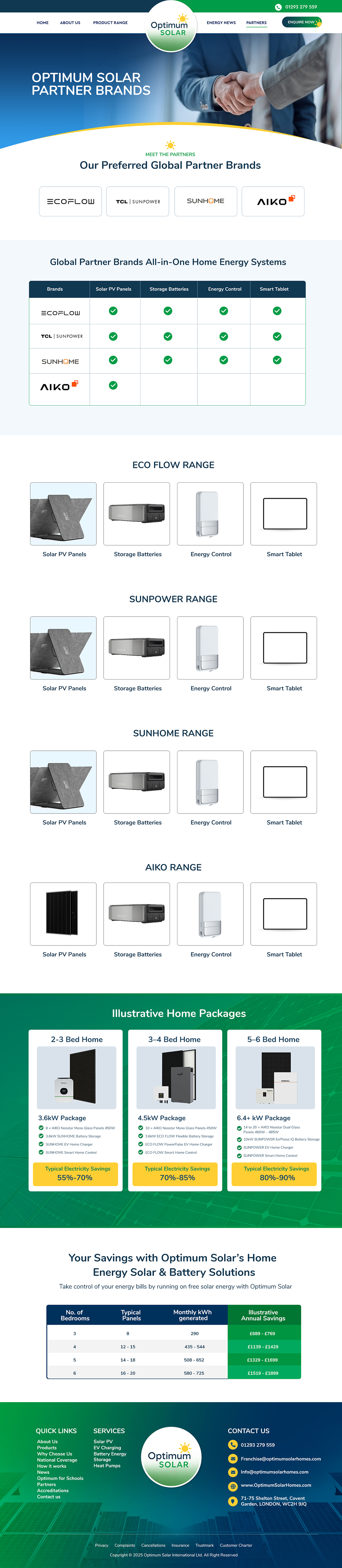 Web Design by Blue Sparrow for Optimum Solar International | Design #36379323
