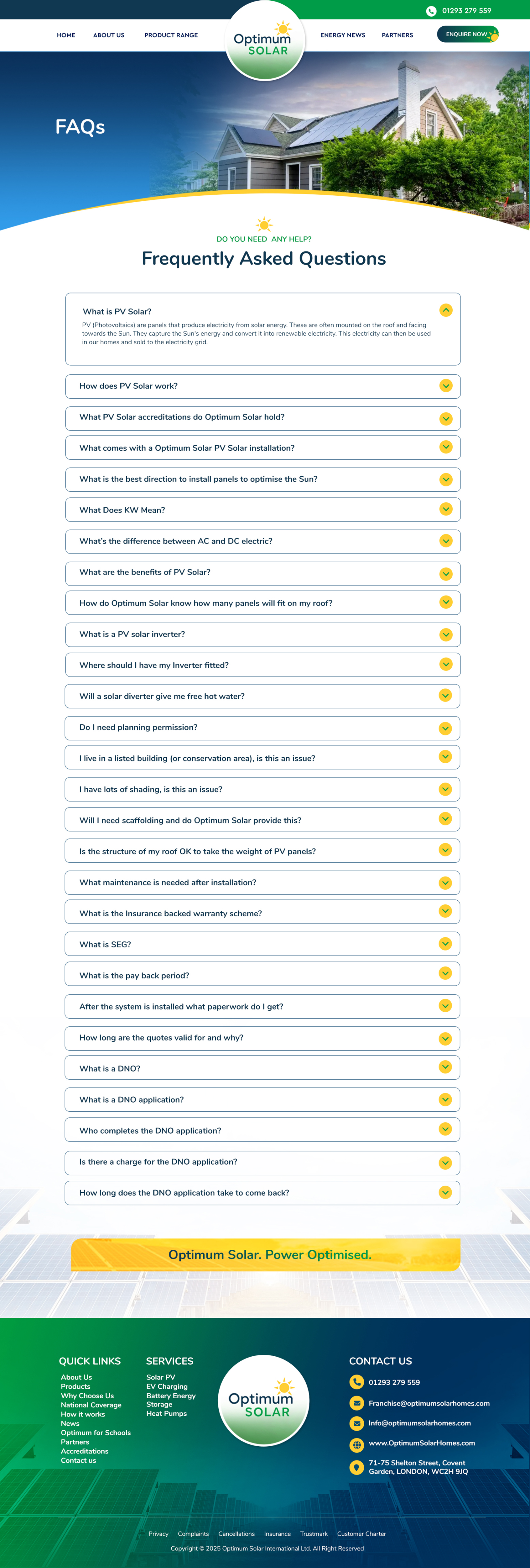 Web Design by Blue Sparrow for Optimum Solar International | Design #36379329