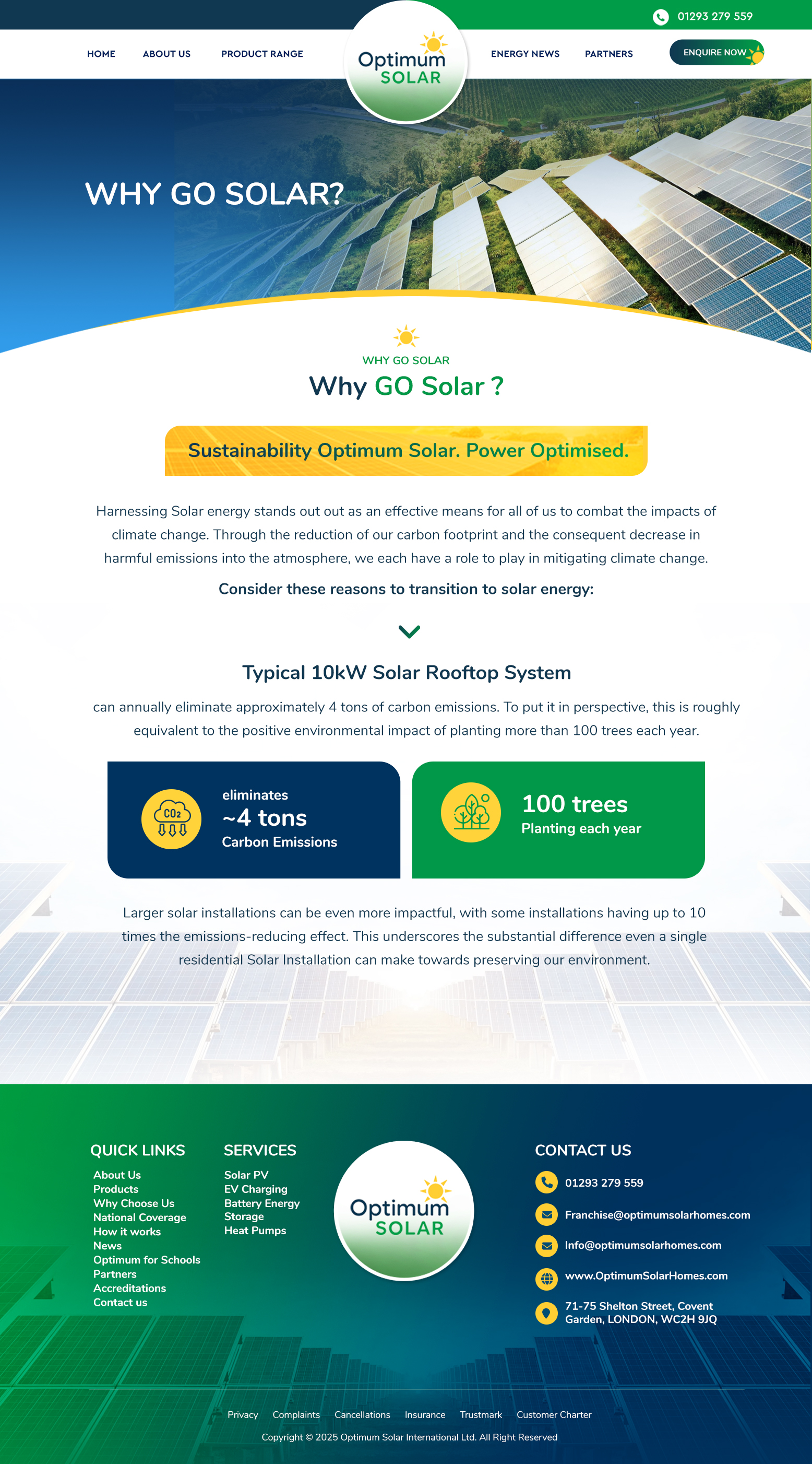 Web Design by Blue Sparrow for Optimum Solar International | Design #36379362