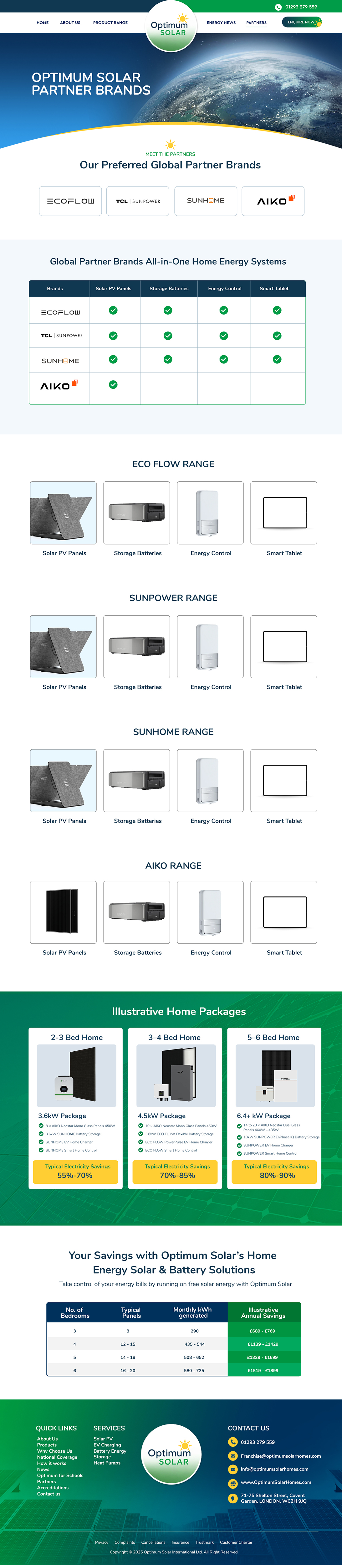 Web Design by Blue Sparrow for Optimum Solar International | Design #36379367
