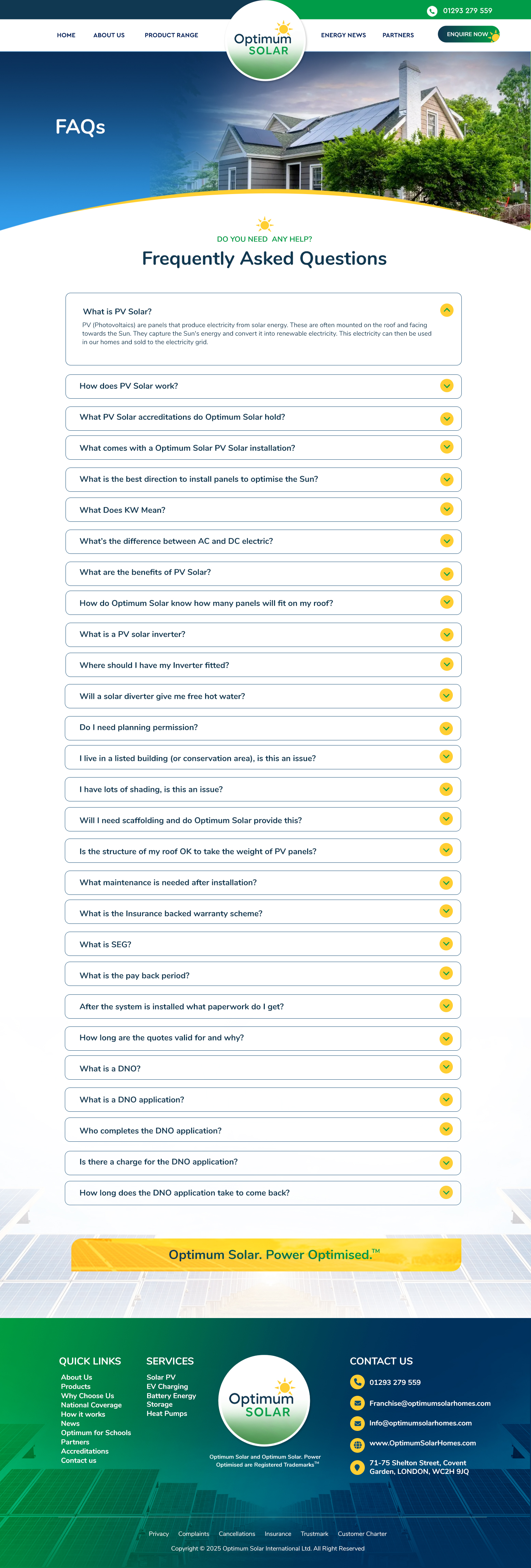 Web Design by Blue Sparrow for Optimum Solar International | Design #36425707