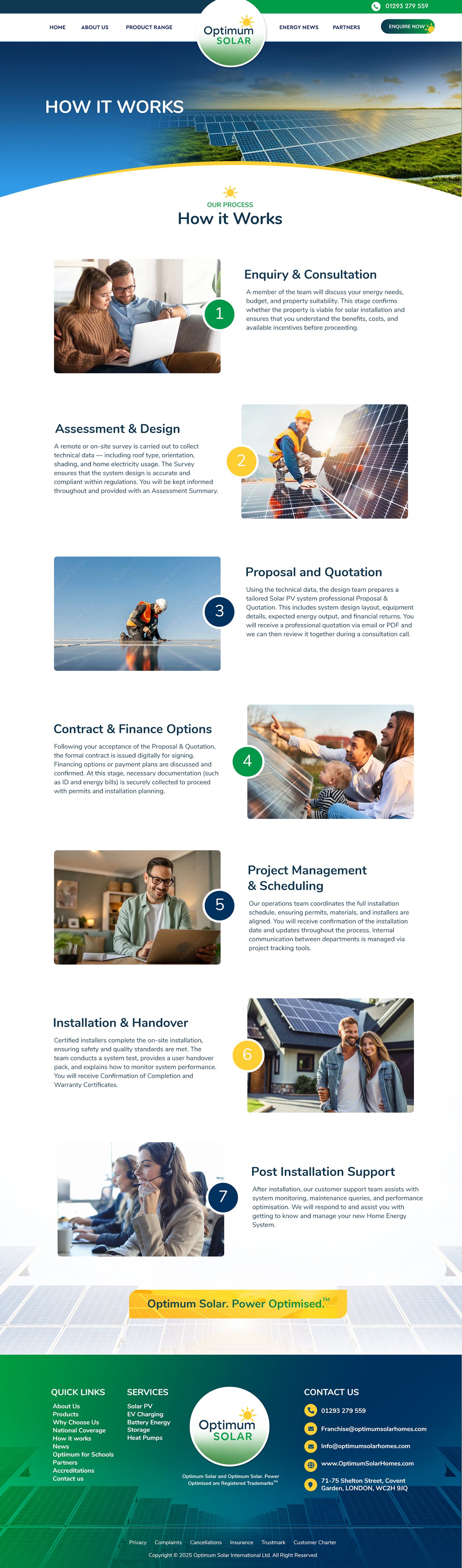 Web Design by Blue Sparrow for Optimum Solar International | Design #36425719