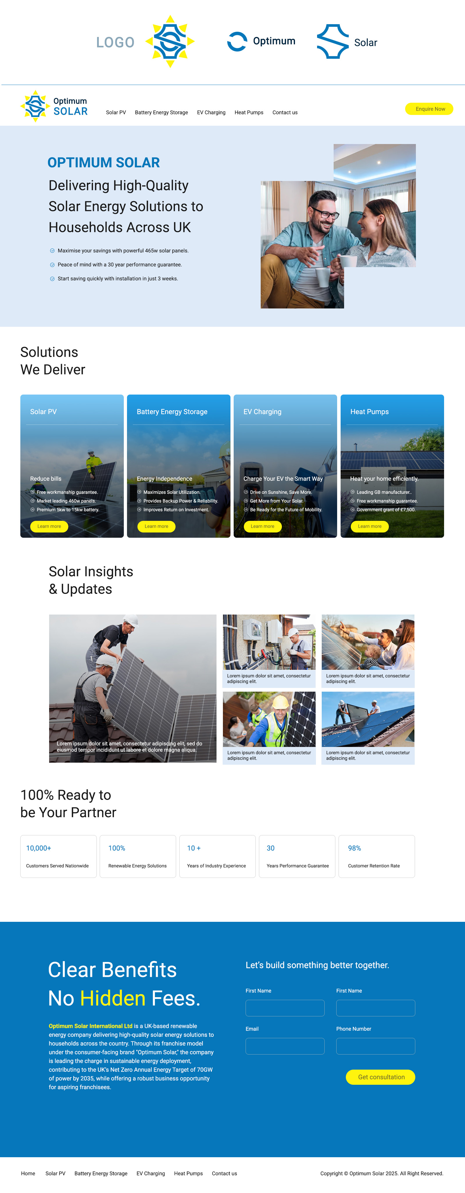 Web Design by Chikki for Optimum Solar International | Design #35967059