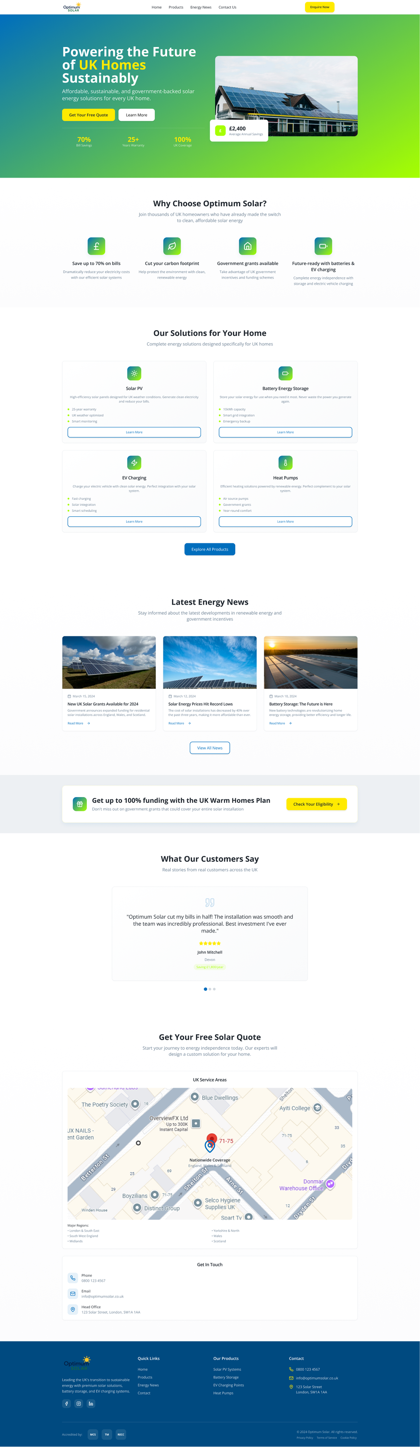 Diseño Web por tegarwhy para Optimum Solar International | Diseño #35970168