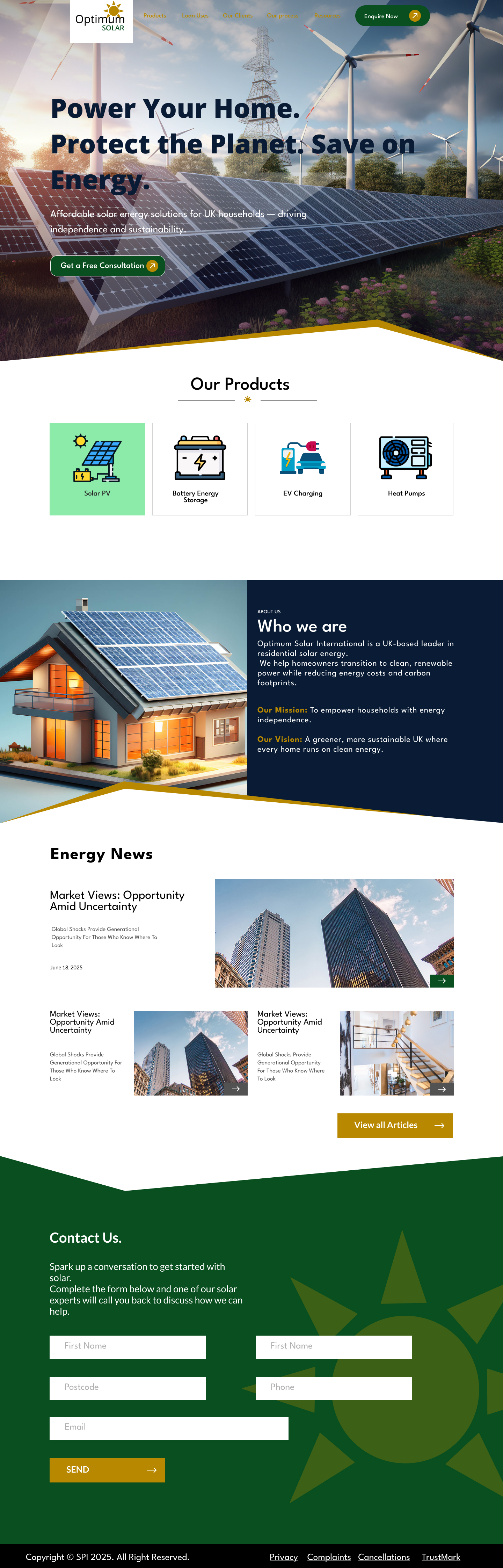 Web Design by sameerbashyal for Optimum Solar International | Design #35964752