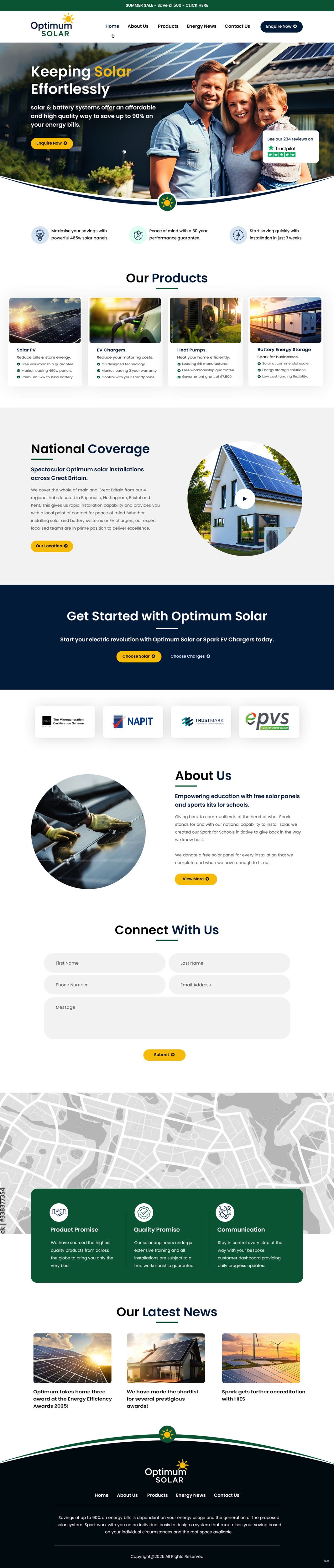 Web Design by pb for Optimum Solar International | Design #35957079
