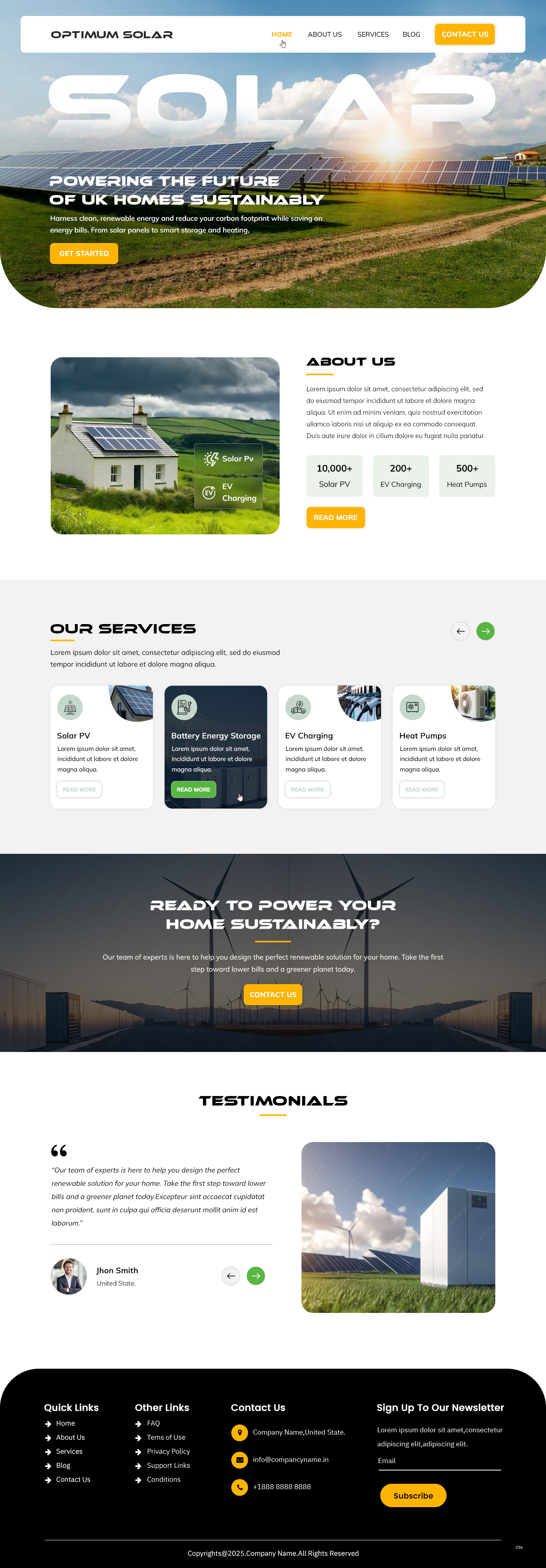Web Design by pb for Optimum Solar International | Design #35957086