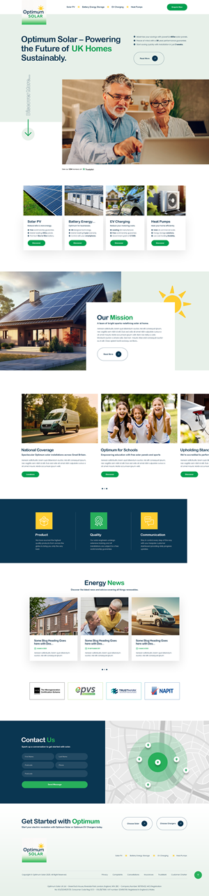 Web Design by nzdesigners for Optimum Solar International | Design: #35969289