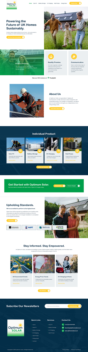 Web Design by nzdesigners for Optimum Solar International | Design: #36052662