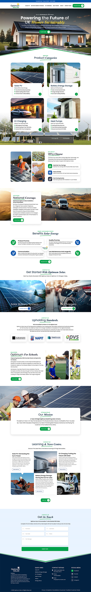 Web Design by hav@tech for Optimum Solar International | Design: #35959944
