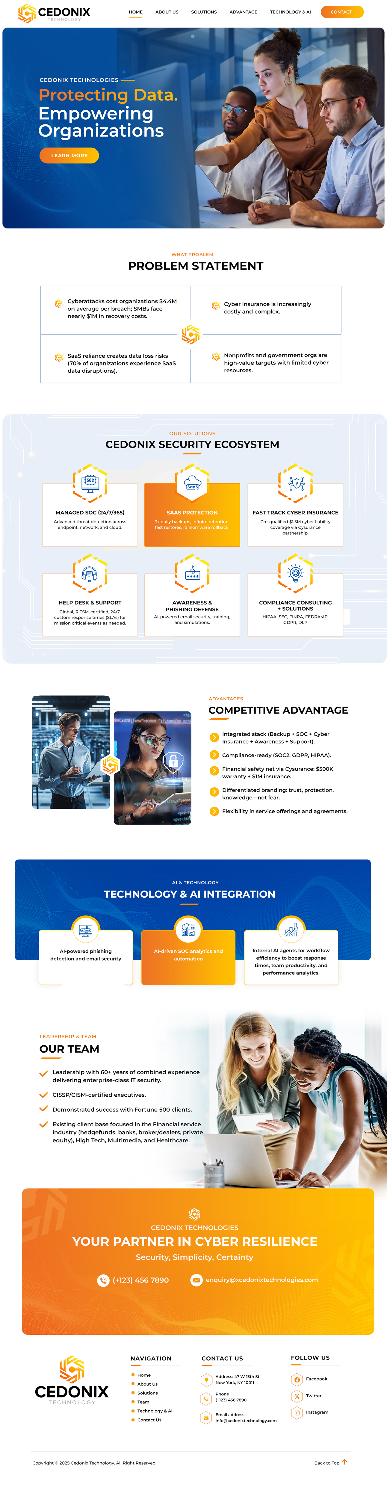 Web Design by Blue Sparrow for Cedonix, LLC | Design #35986657