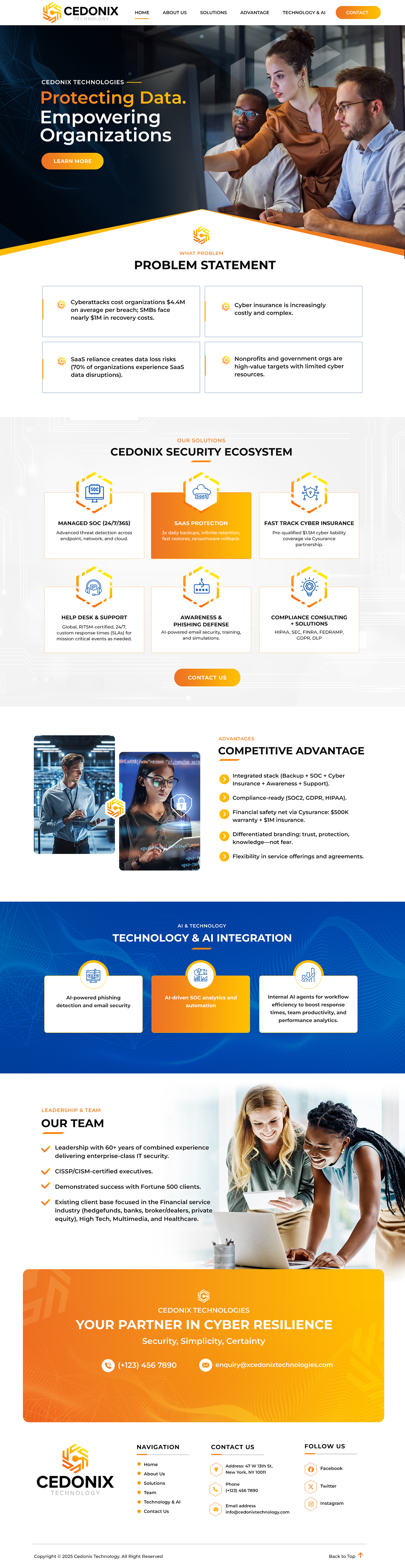 Web Design by Blue Sparrow for Cedonix, LLC | Design #35986658