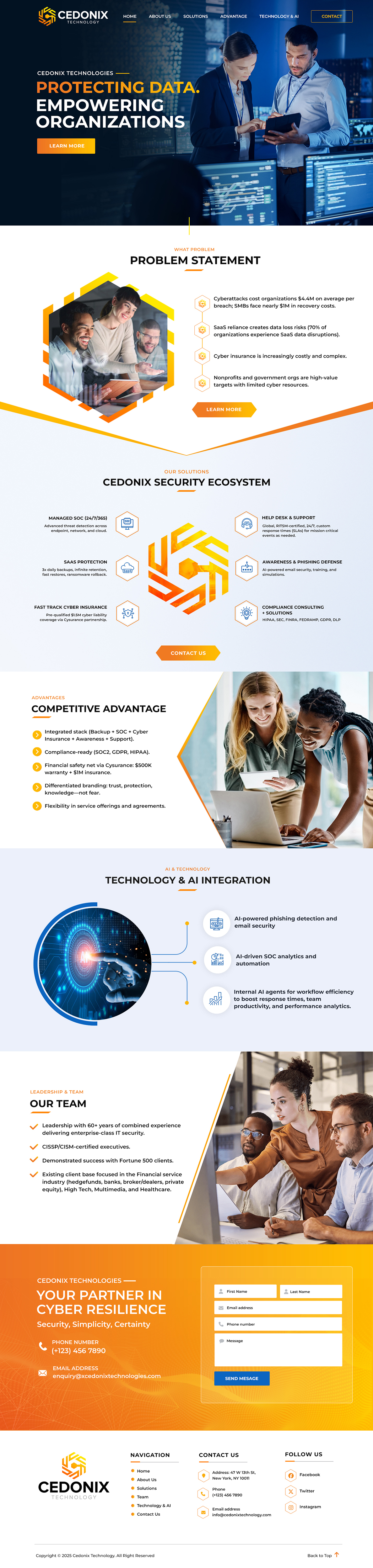 Web Design by Blue Sparrow for Cedonix, LLC | Design #35986659