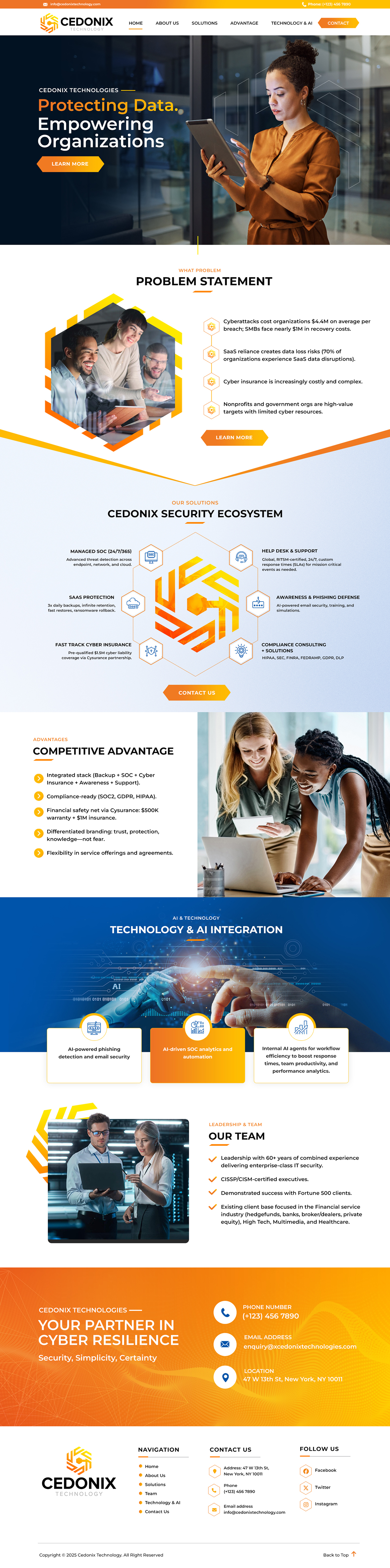 Web Design by Blue Sparrow for Cedonix, LLC | Design #35986660