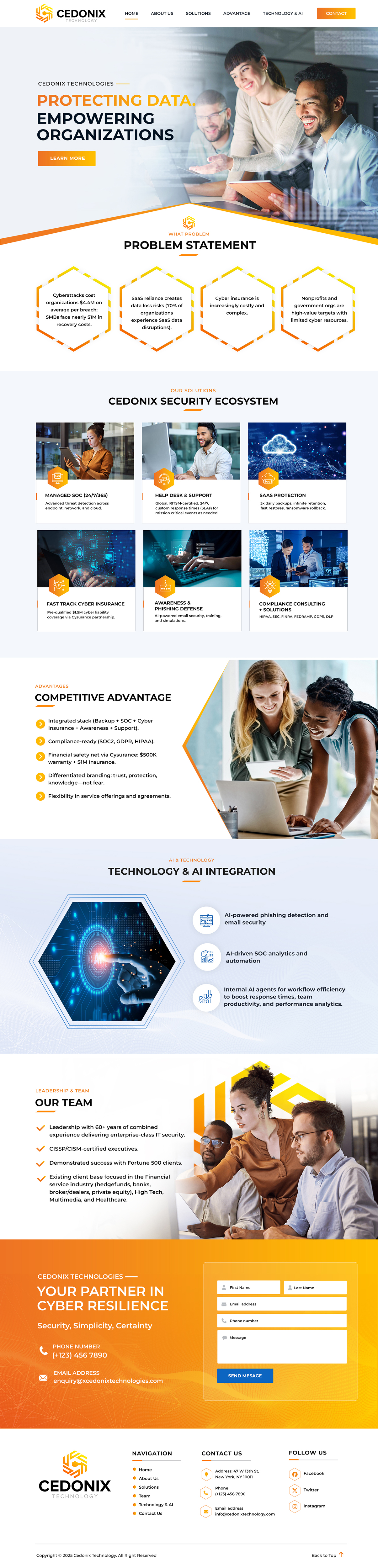 Web Design by Blue Sparrow for Cedonix, LLC | Design #35986664