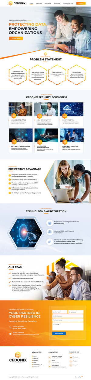 Web-Design von Blue Sparrow für Cedonix, LLC | Design: #35986664