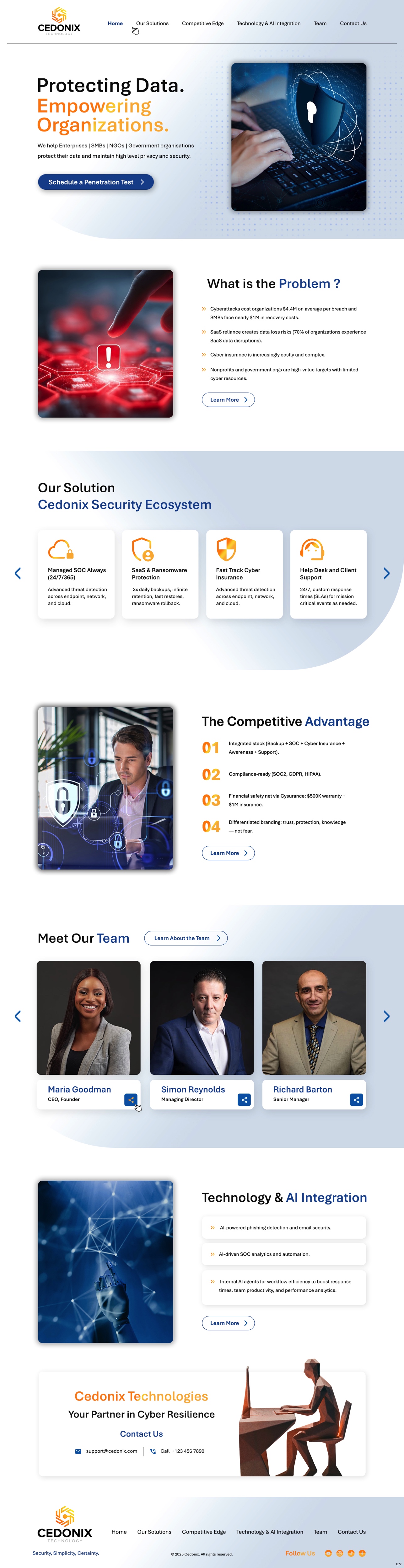 Web Design by pb for Cedonix, LLC | Design #35985295