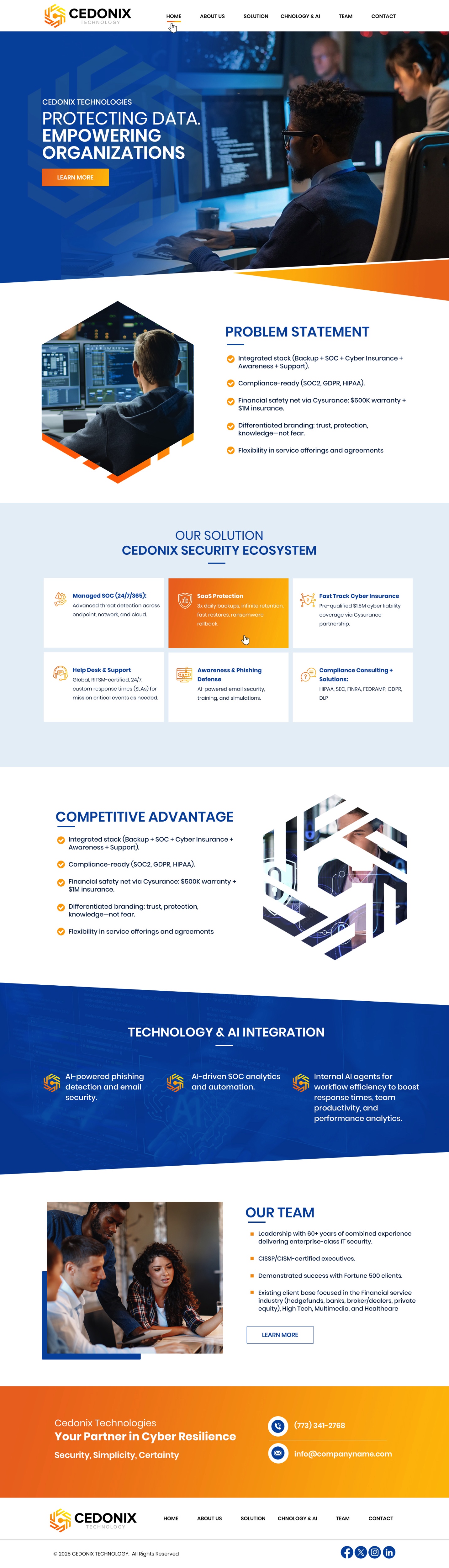 Web Design by pb for Cedonix, LLC | Design #35985297