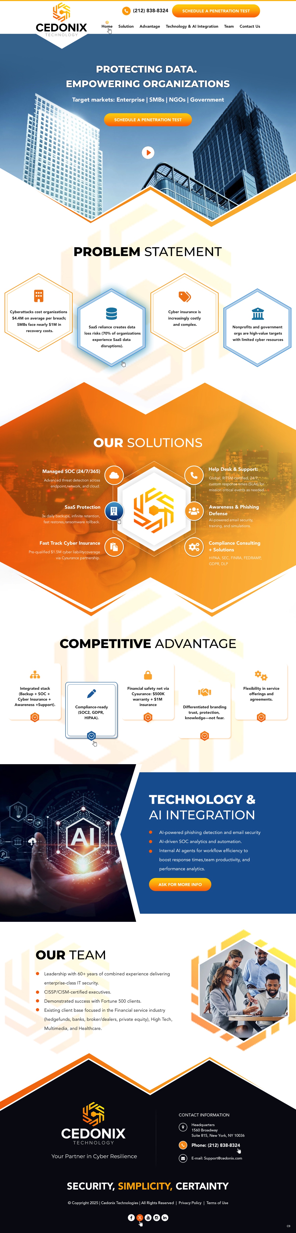 Web Design by pb for Cedonix, LLC | Design #35985299