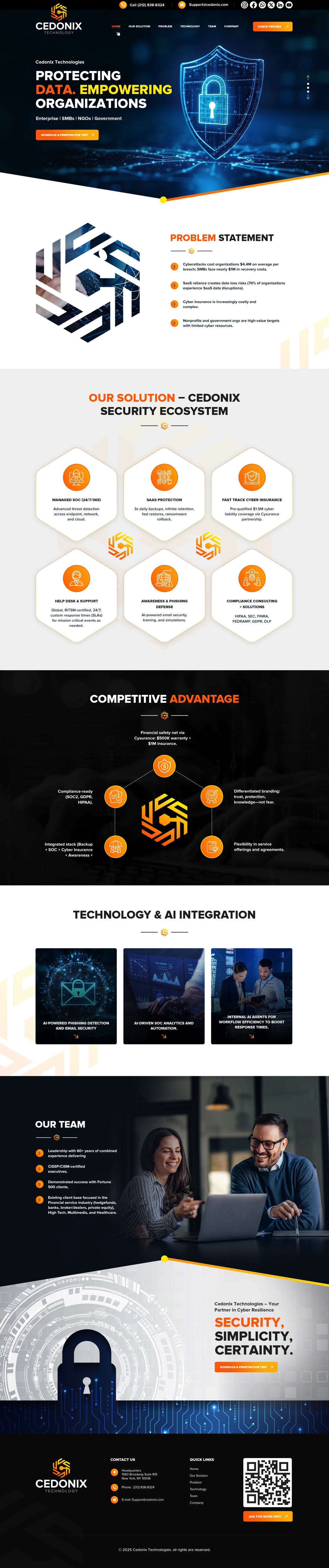 Web Design by pb for Cedonix, LLC | Design #35985307