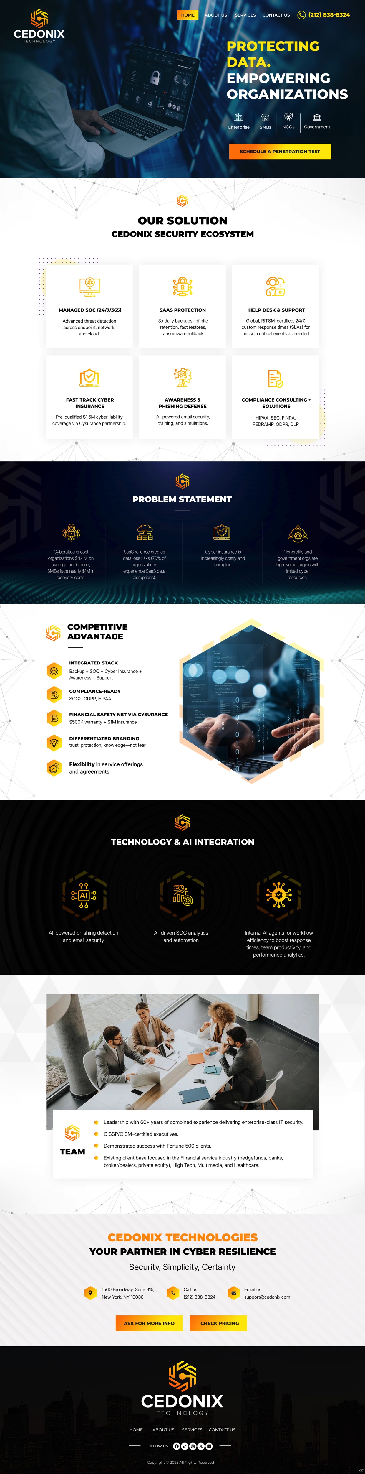 Web Design by pb for Cedonix, LLC | Design #35985310