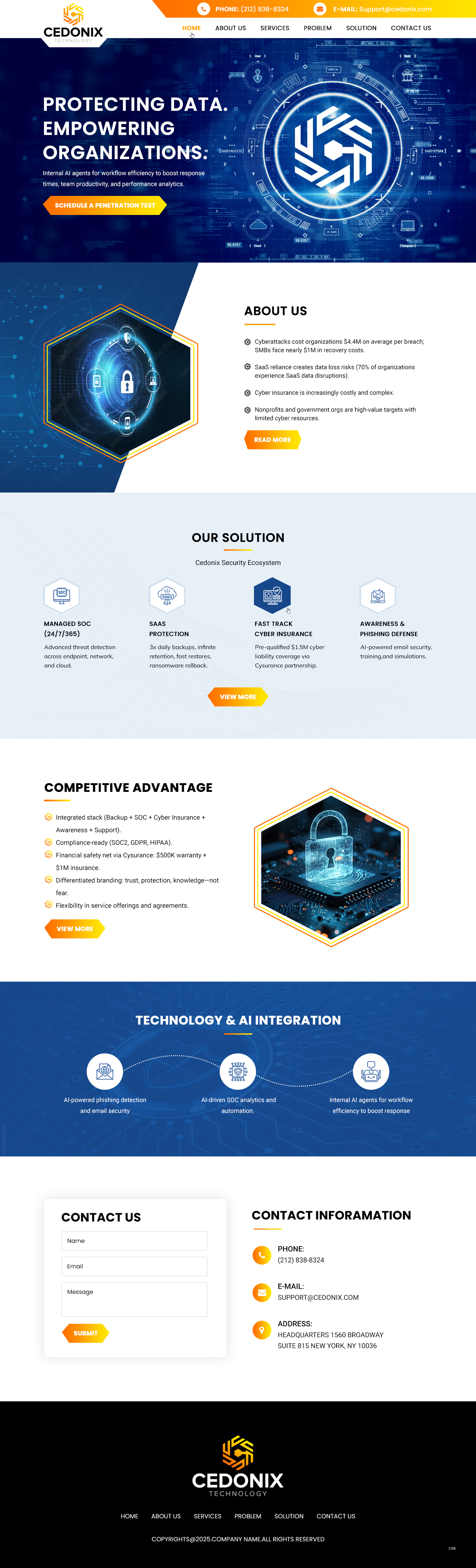 Web Design by pb for Cedonix, LLC | Design #35985316