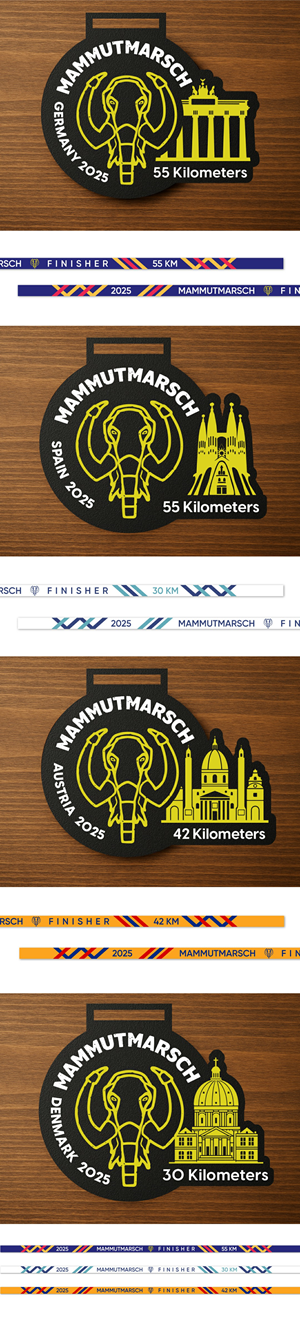 Mammutmarsch Finisher Medal Design 2026
