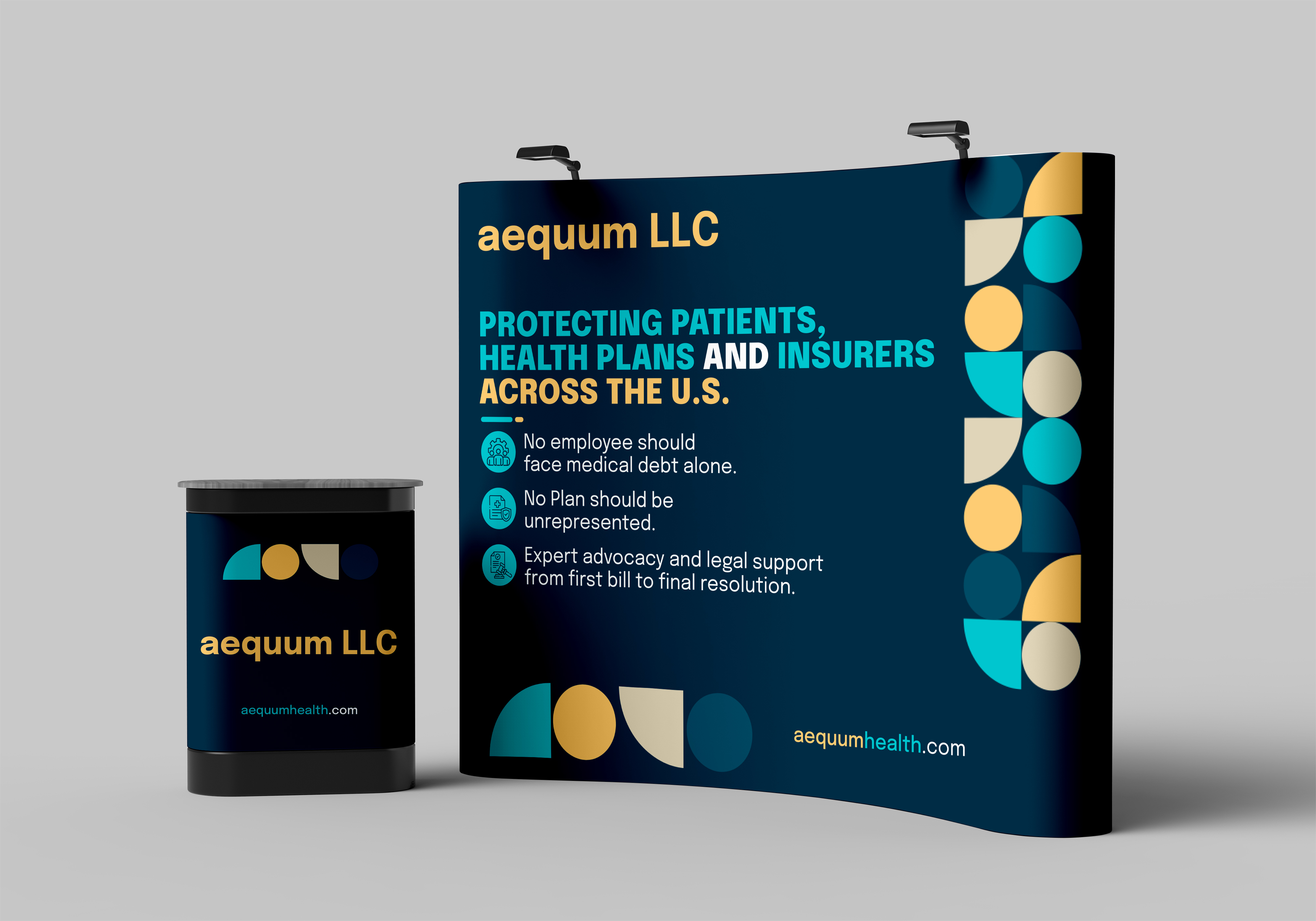 Diseño de Stand de Feria por VCreativeidea para aequum LLC | Diseño #35976052