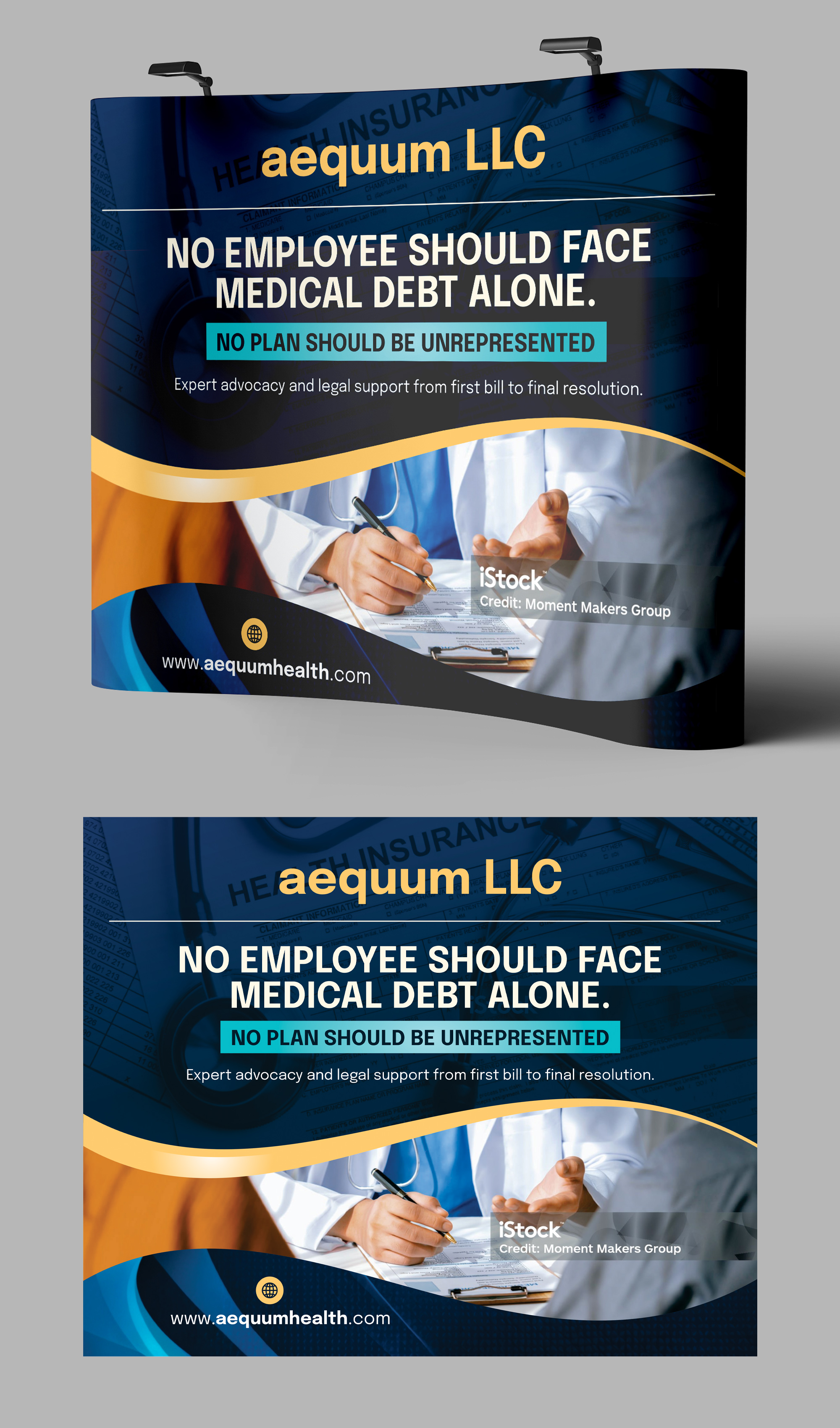 Trade Show Booth Design by Dzhafir for aequum LLC | Design #35979922