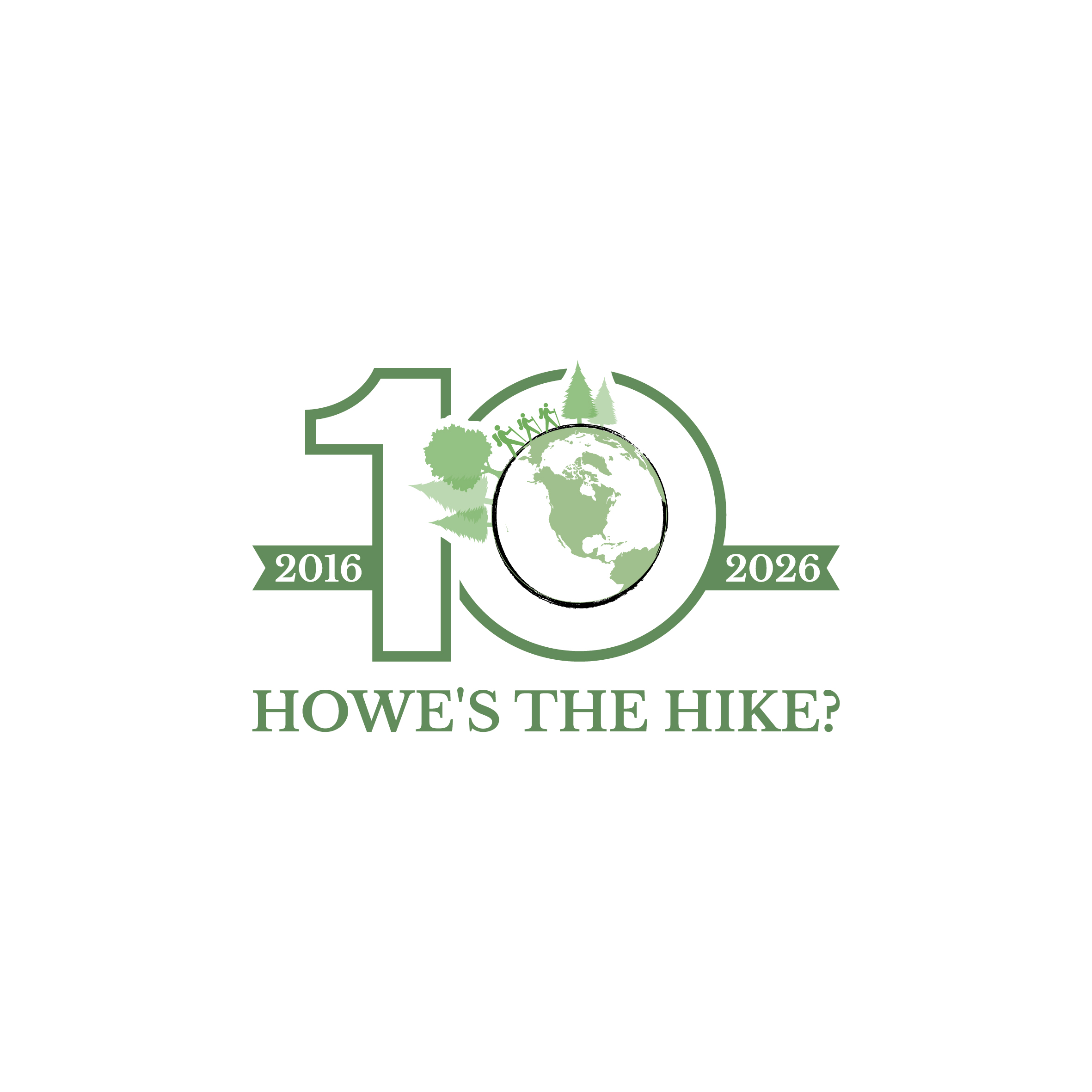 Logo Design by Aljune Castro Designs for Howe's the Hike? | Design: #35983090